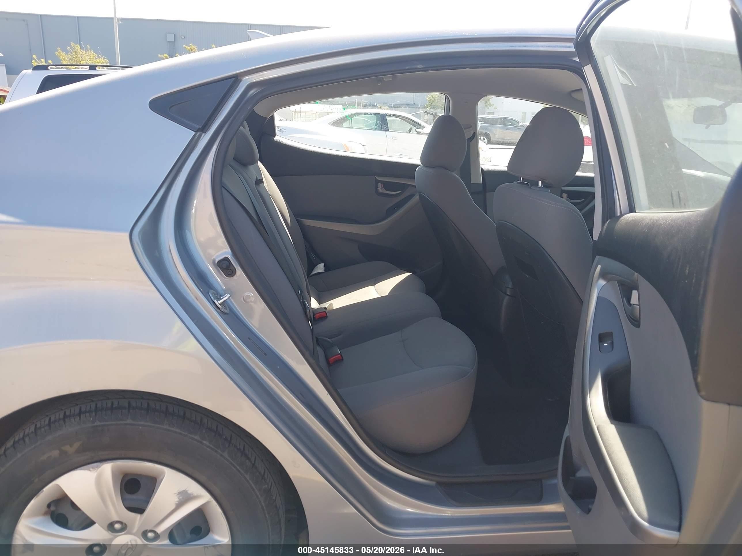 2016 Hyundai Elantra Se Gray vin: 5NPDH4AE4GH789505