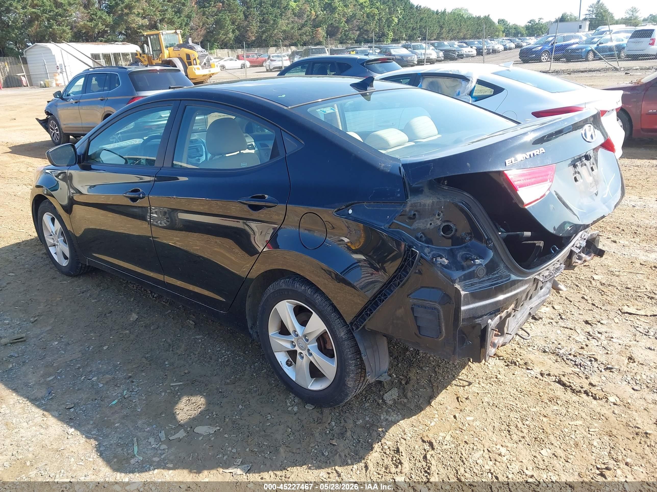 2011 Hyundai Elantra Gls Черный vin: 5NPDH4AE5BH007463