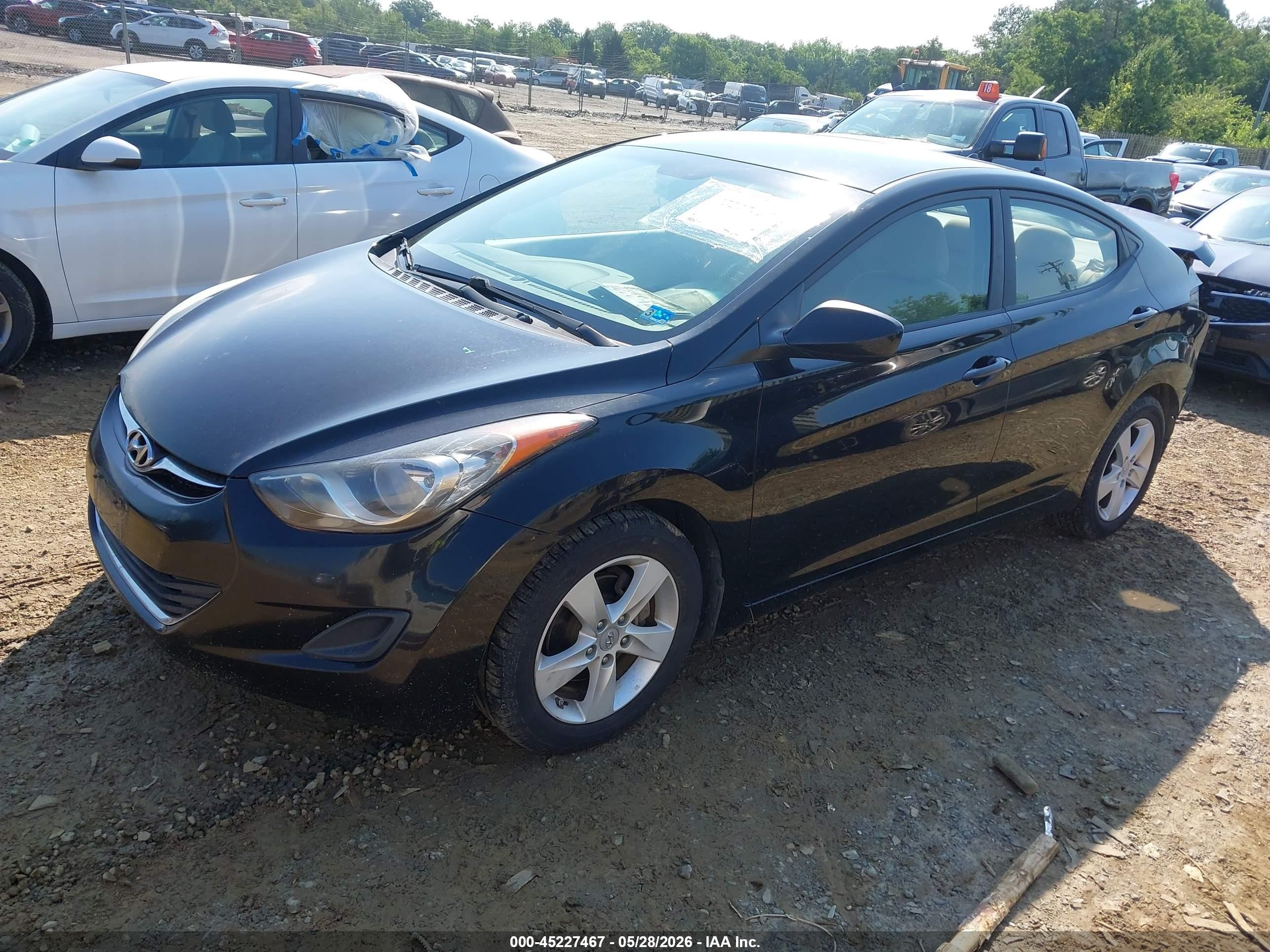 2011 Hyundai Elantra Gls Черный vin: 5NPDH4AE5BH007463