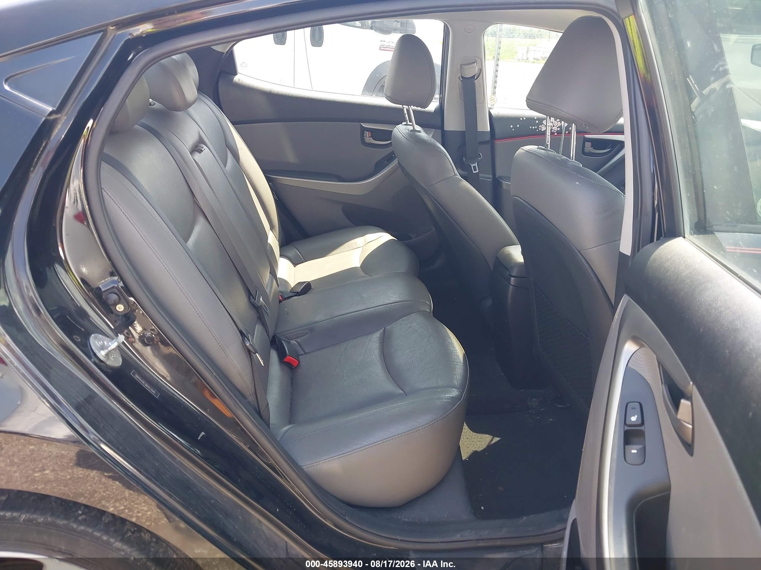 2011 Hyundai Elantra Limited Black vin: 5NPDH4AE5BH013540