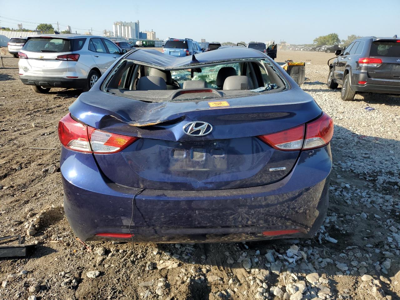2011 Hyundai Elantra Gls Blue vin: 5NPDH4AE5BH014641