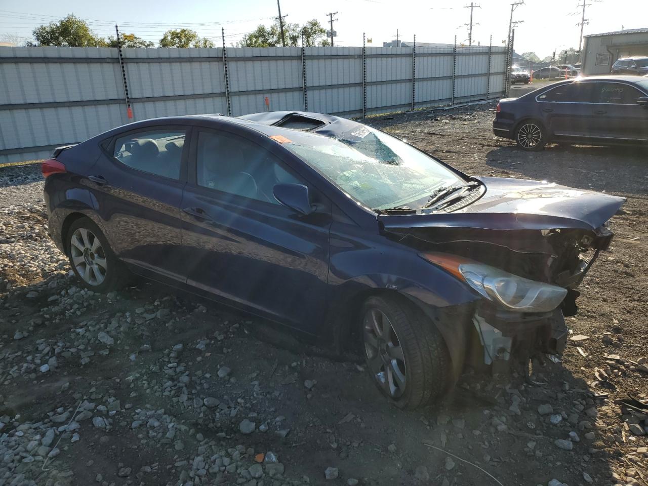2011 Hyundai Elantra Gls Blue vin: 5NPDH4AE5BH014641
