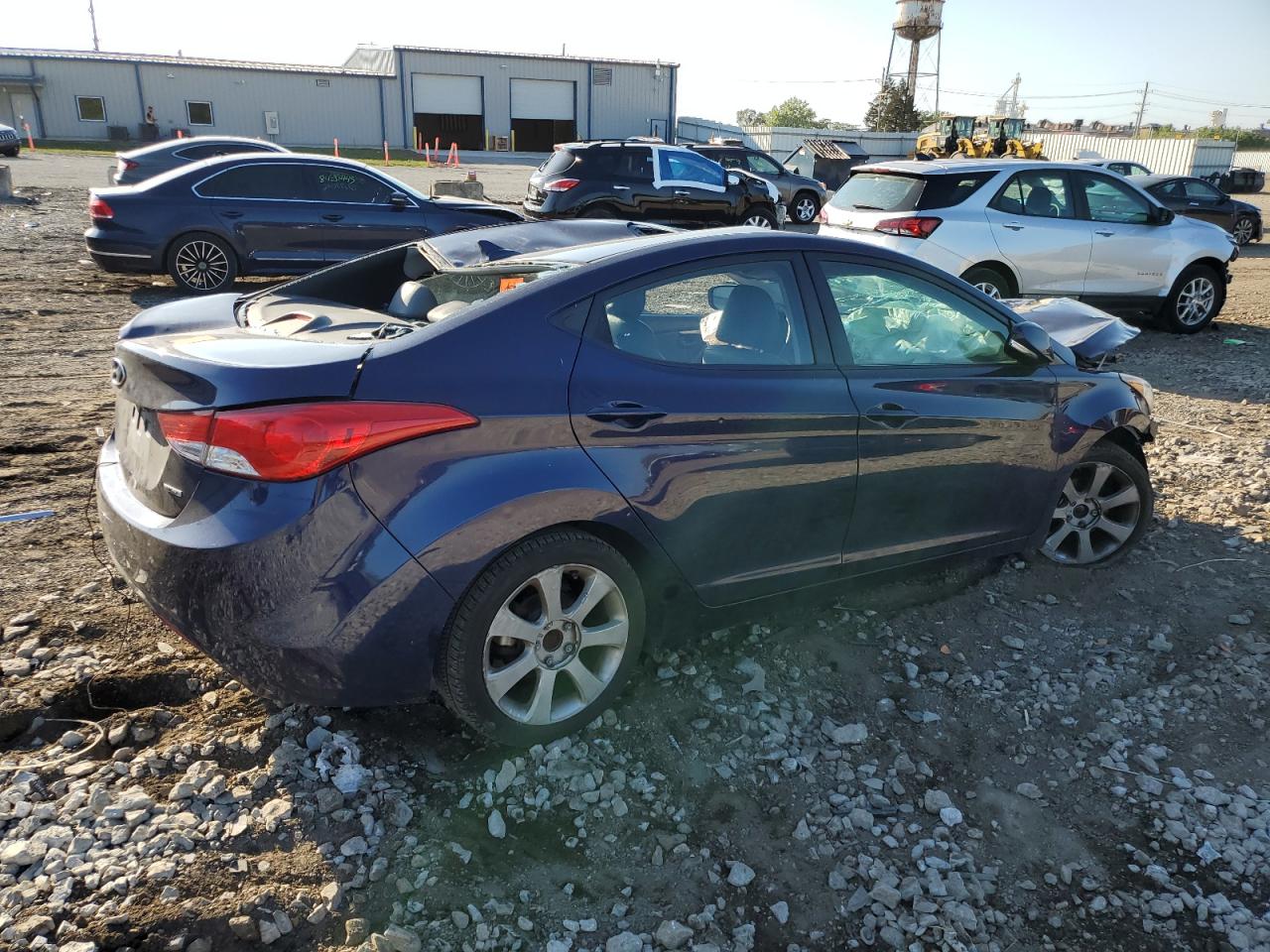 2011 Hyundai Elantra Gls Blue vin: 5NPDH4AE5BH014641