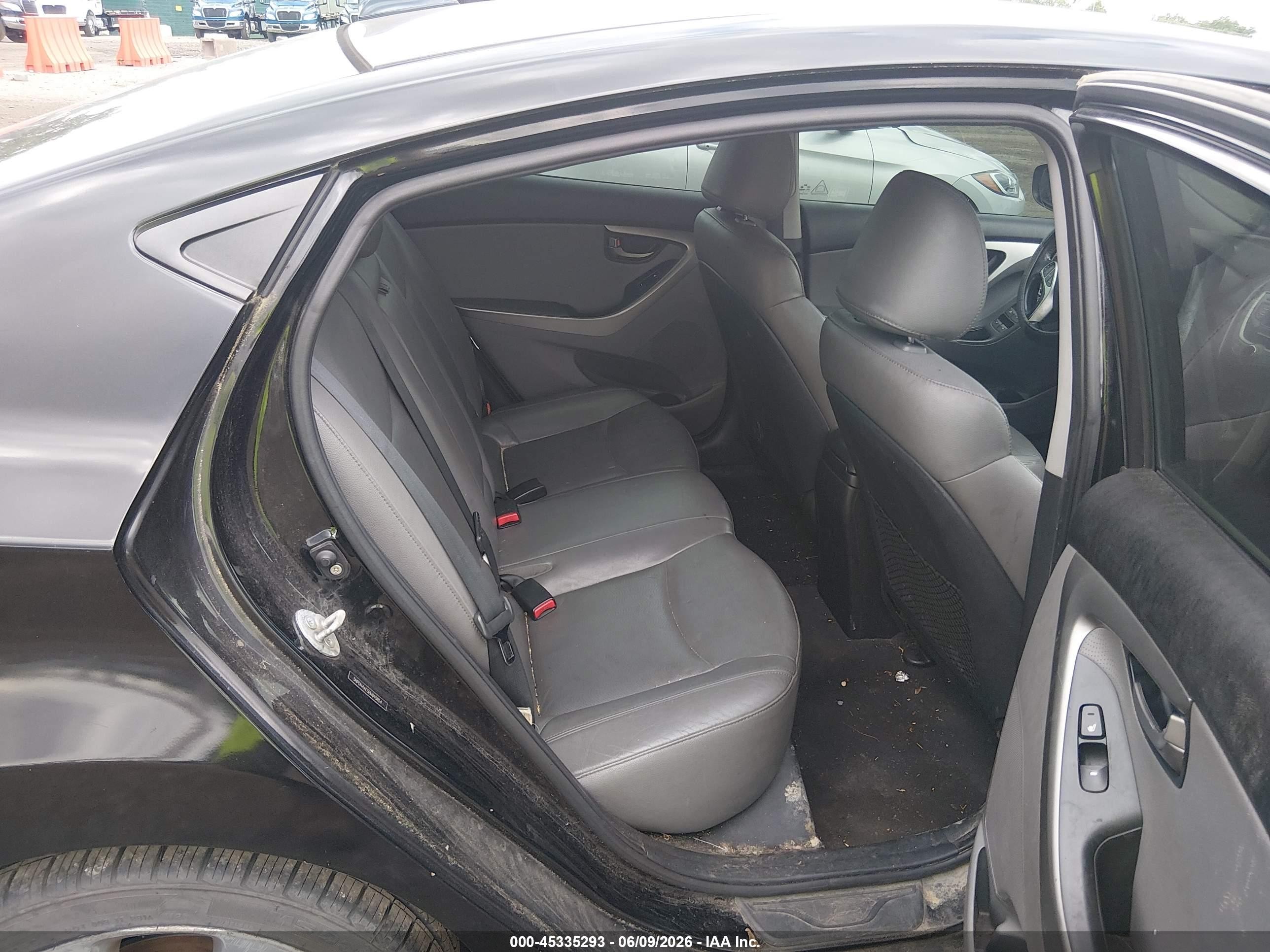 2011 Hyundai Elantra Limited Black vin: 5NPDH4AE5BH015854