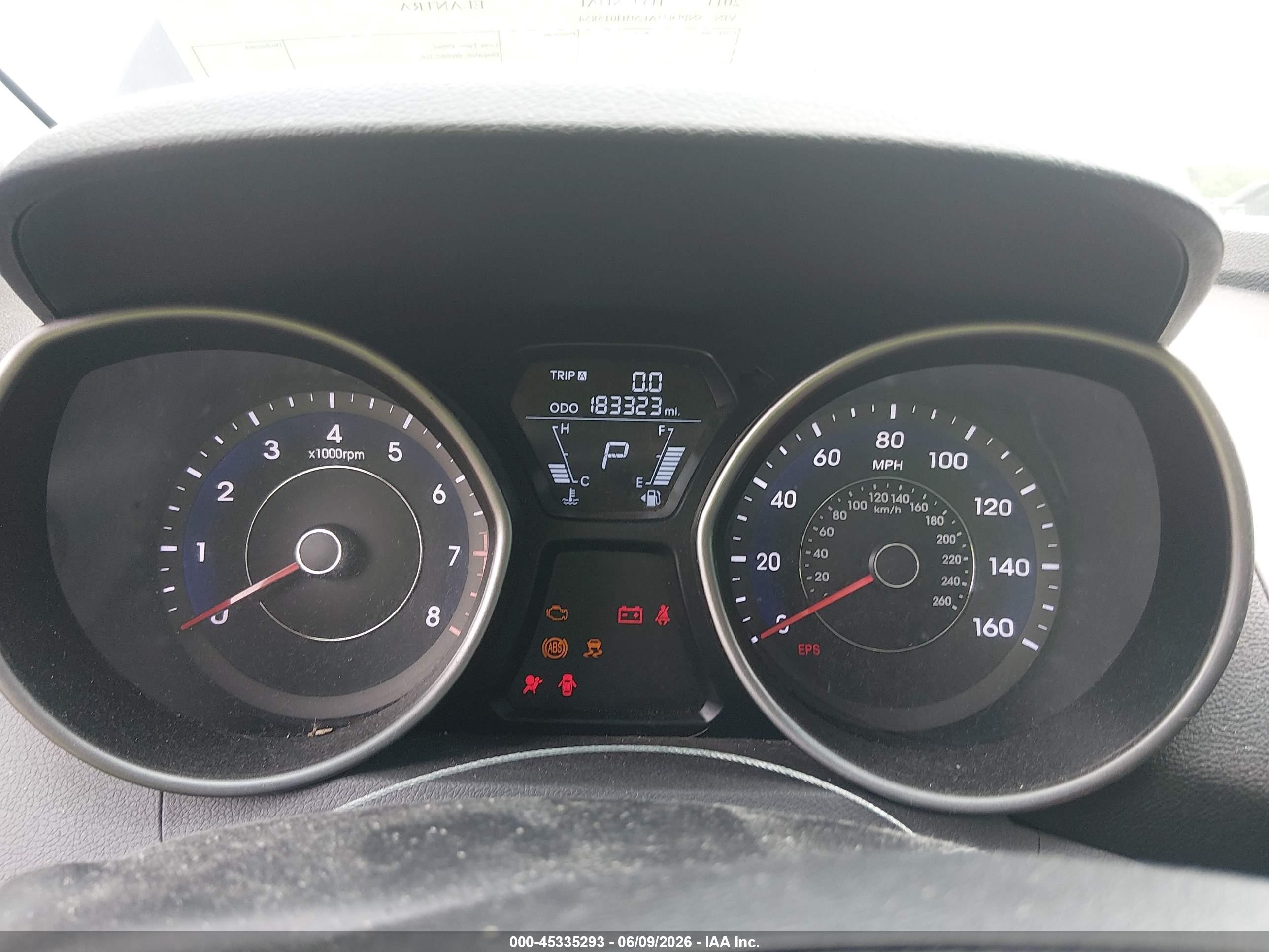 2011 Hyundai Elantra Limited Black vin: 5NPDH4AE5BH015854