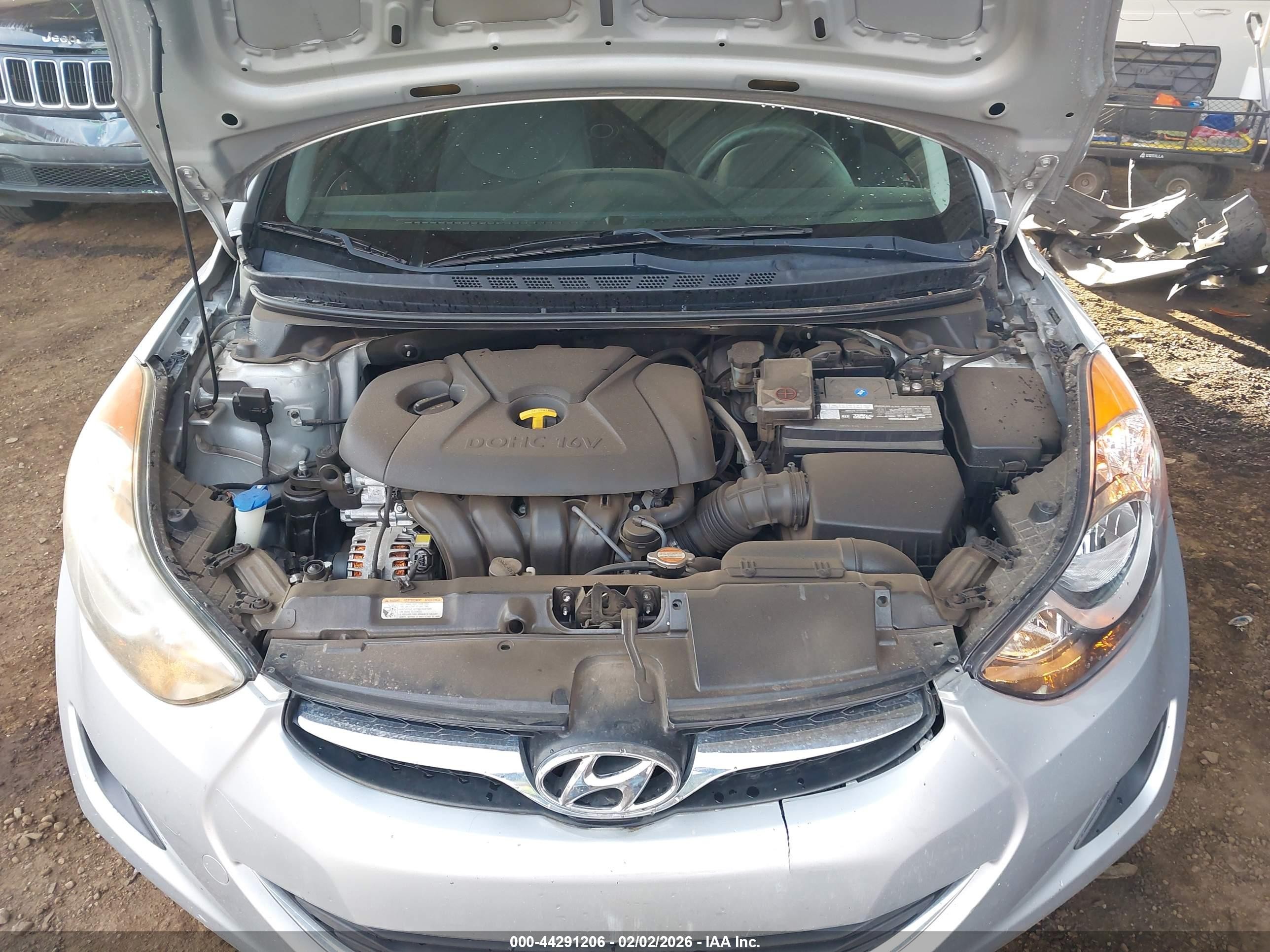 2011 Hyundai Elantra Gls Silver vin: 5NPDH4AE5BH034582