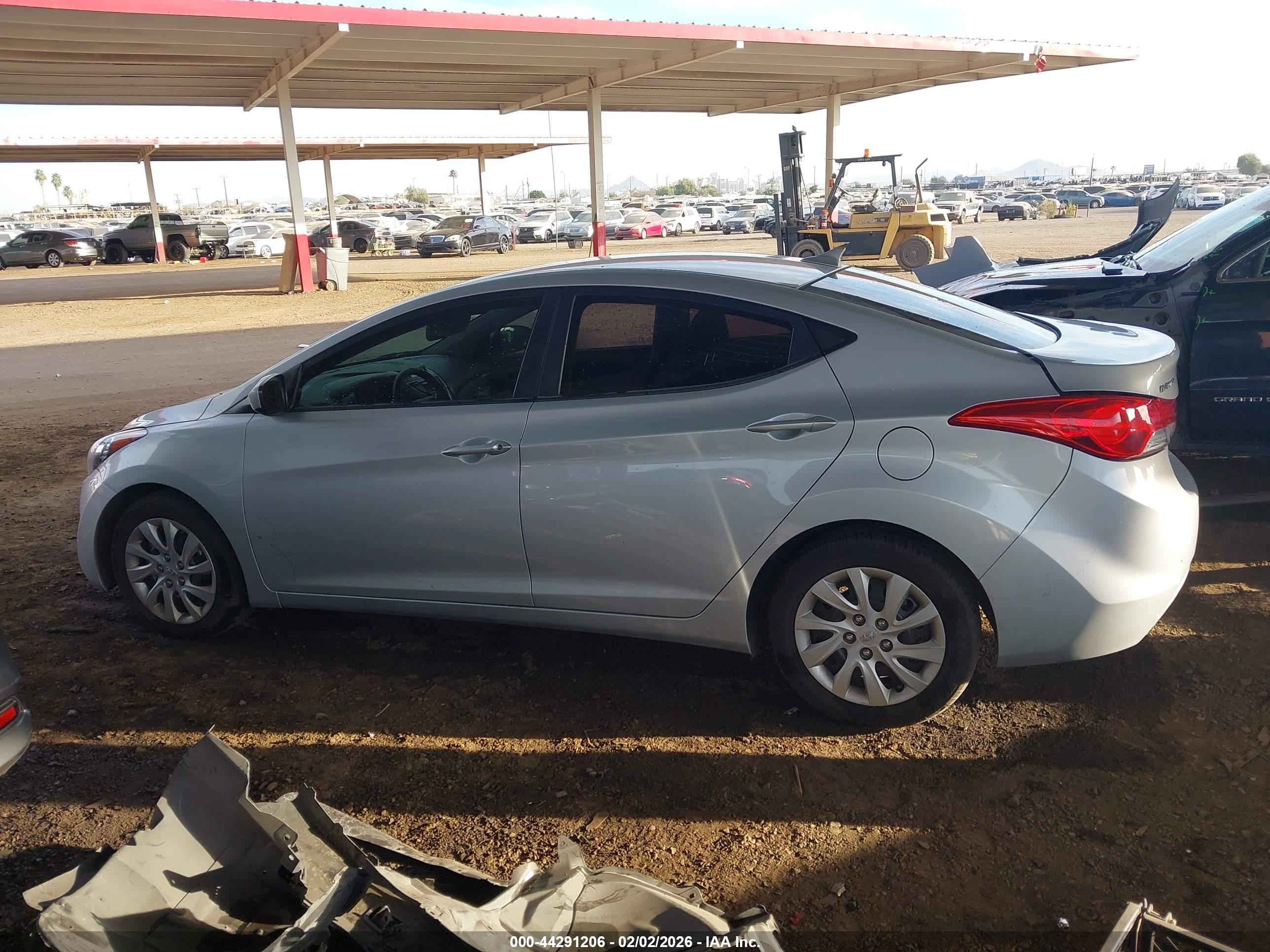 2011 Hyundai Elantra Gls Silver vin: 5NPDH4AE5BH034582