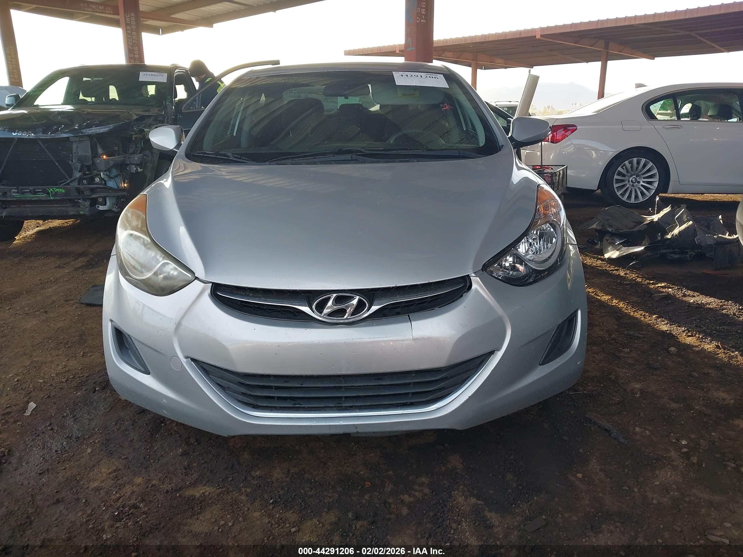 2011 Hyundai Elantra Gls Silver vin: 5NPDH4AE5BH034582