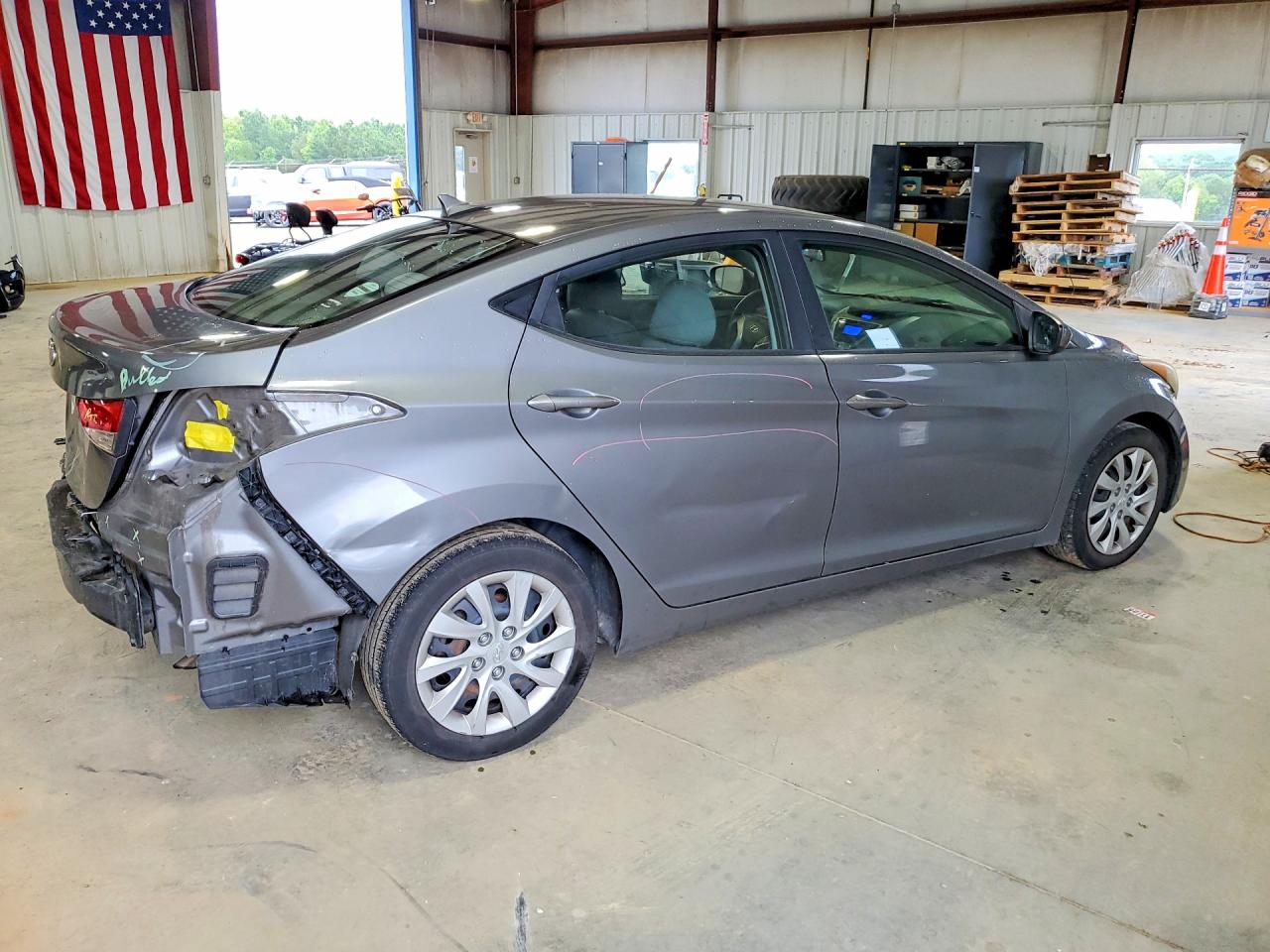 2011 Hyundai Elantra Gls Gray vin: 5NPDH4AE5BH036090