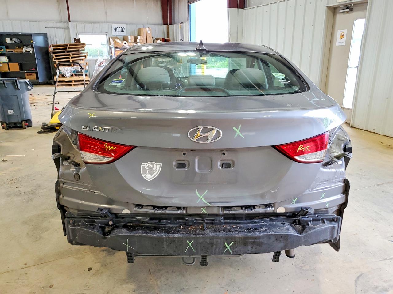 2011 Hyundai Elantra Gls Gray vin: 5NPDH4AE5BH036090