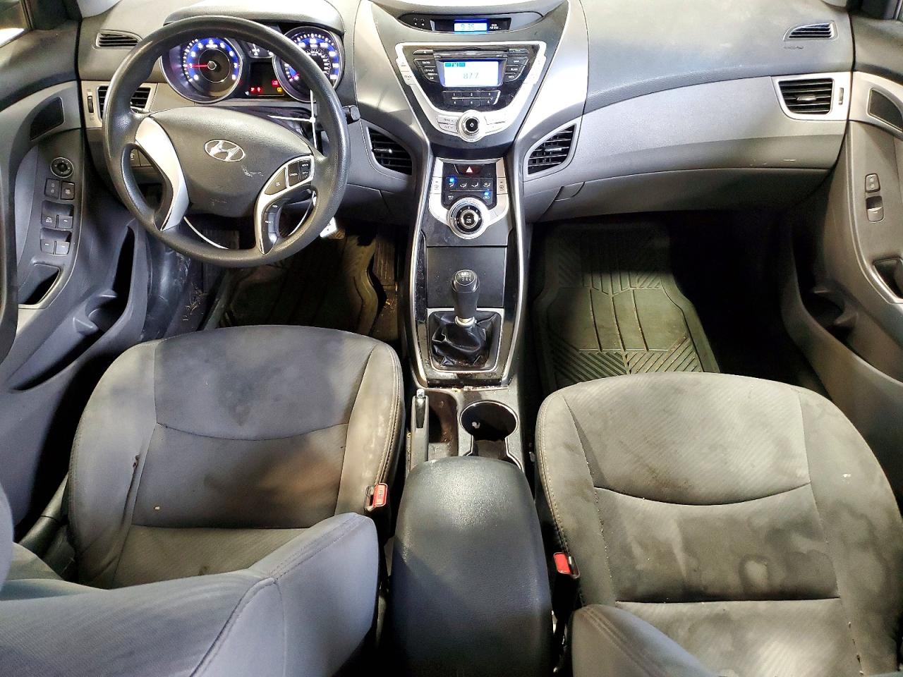 2011 Hyundai Elantra Gls Gray vin: 5NPDH4AE5BH036090