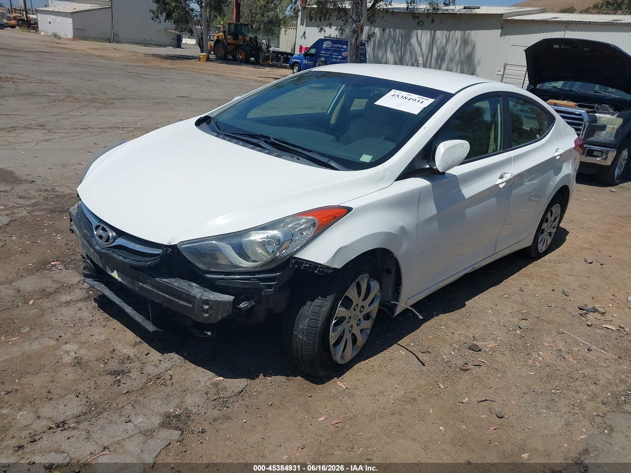 2011 Hyundai Elantra Gls White vin: 5NPDH4AE5BH043511