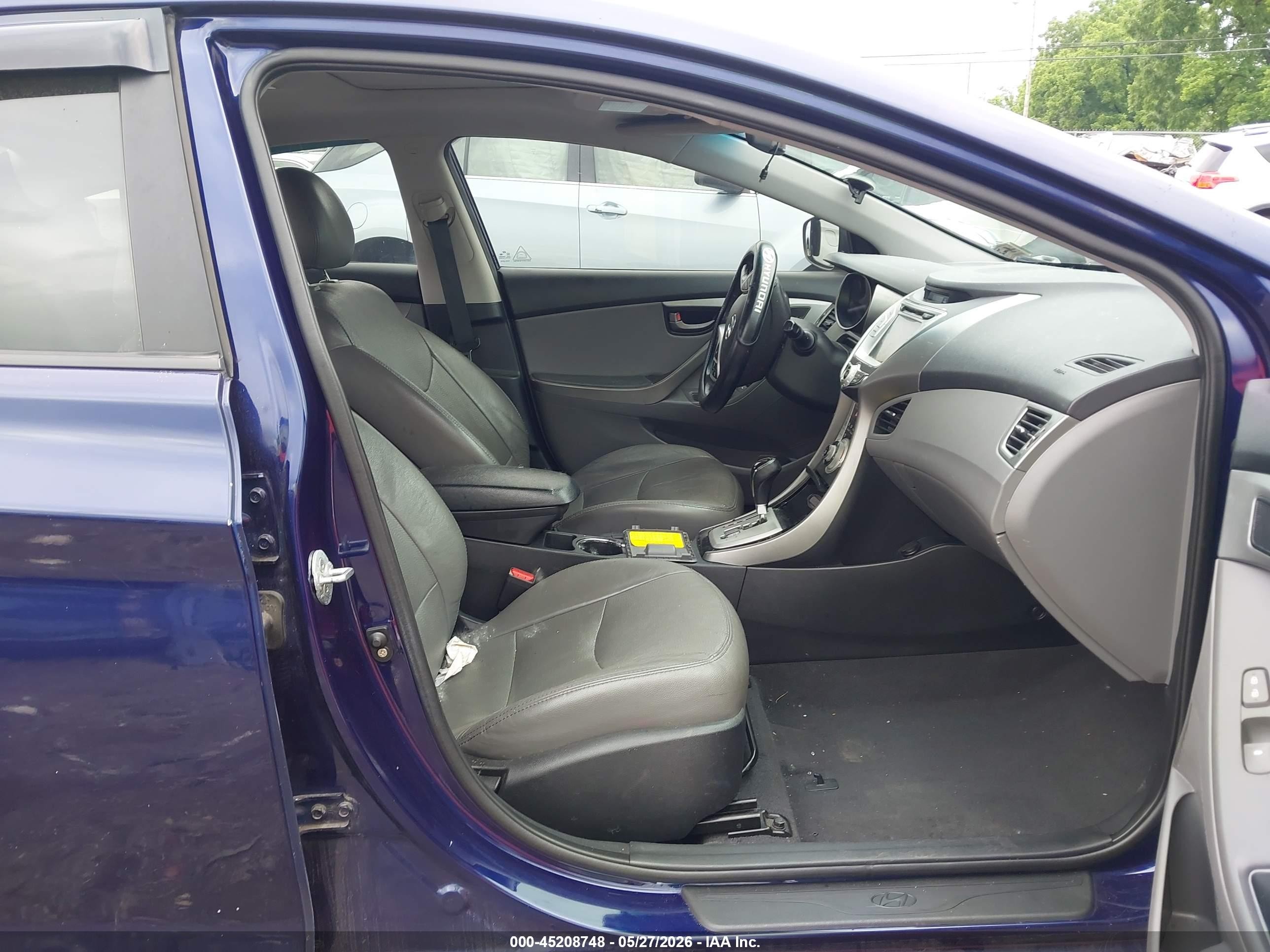 2011 Hyundai Elantra Limited Blue vin: 5NPDH4AE5BH046716