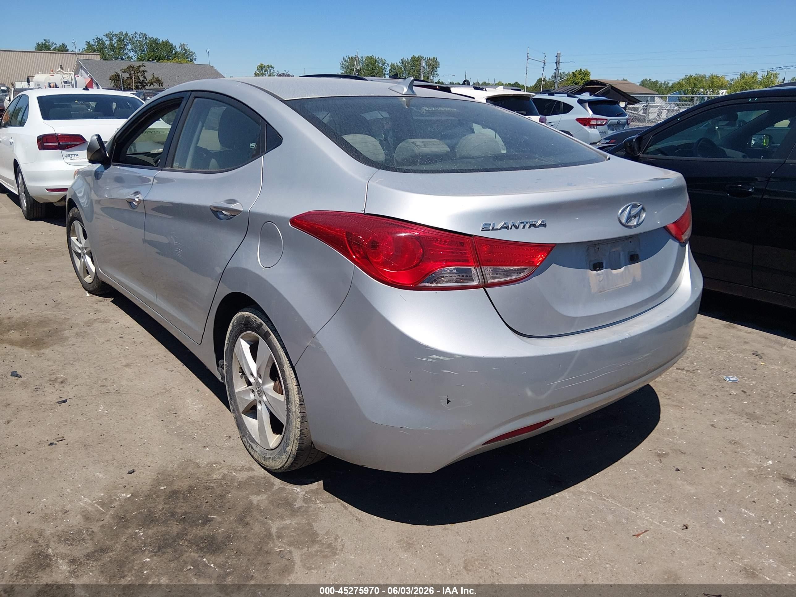 2011 Hyundai Elantra Gls Silver vin: 5NPDH4AE5BH046943