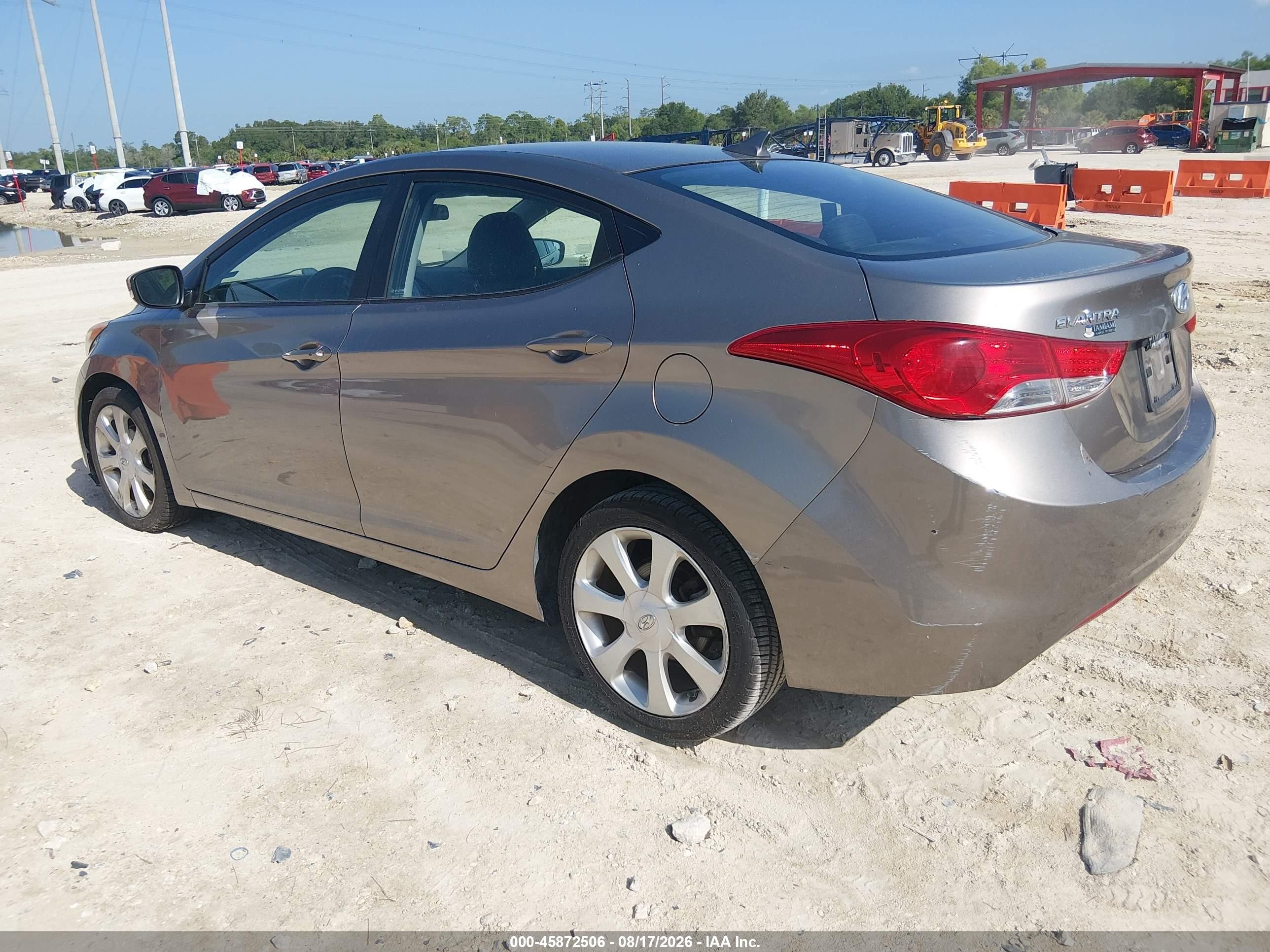 2011 Hyundai Elantra Limited Gray vin: 5NPDH4AE5BH051057