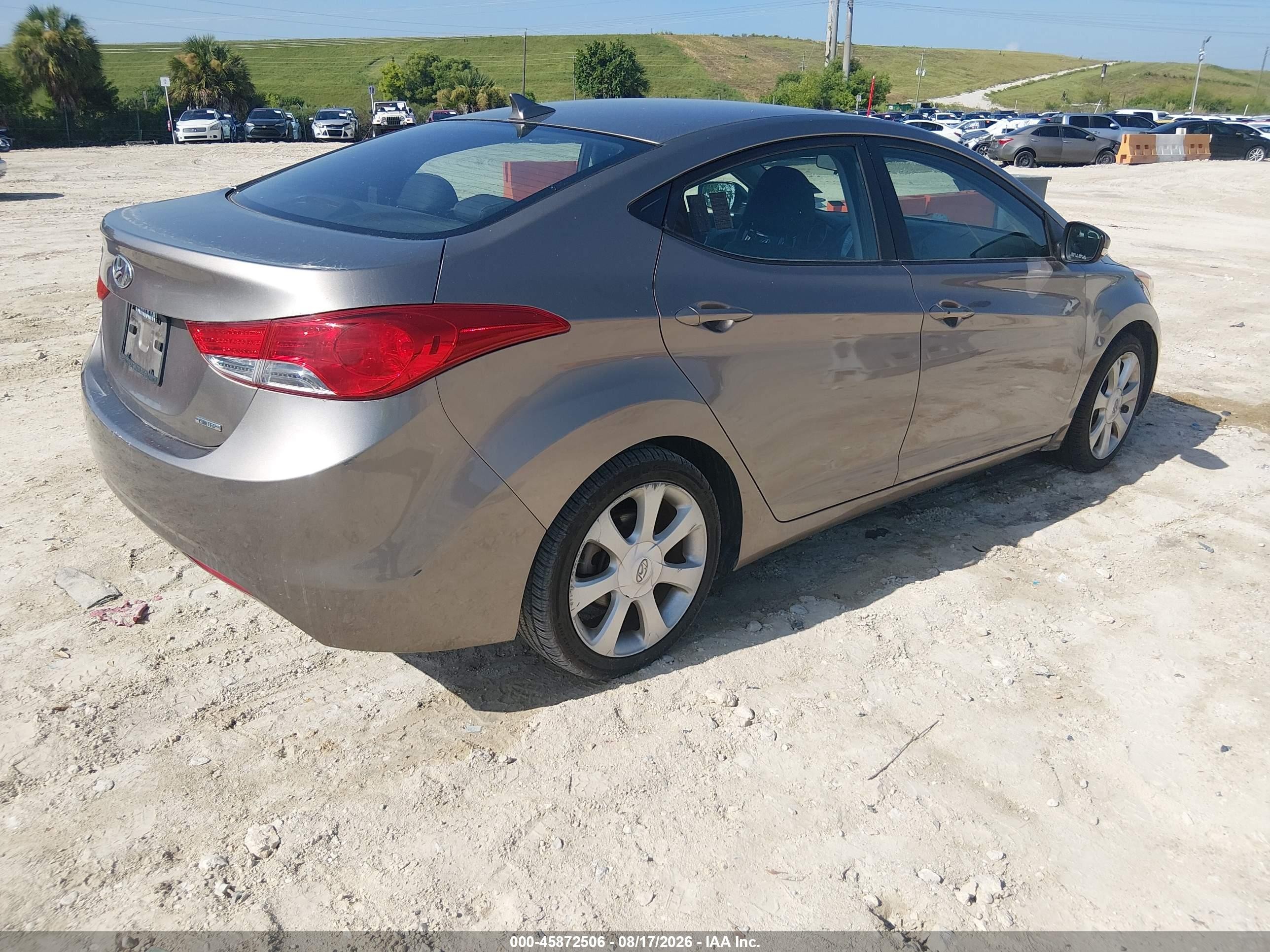 2011 Hyundai Elantra Limited Gray vin: 5NPDH4AE5BH051057