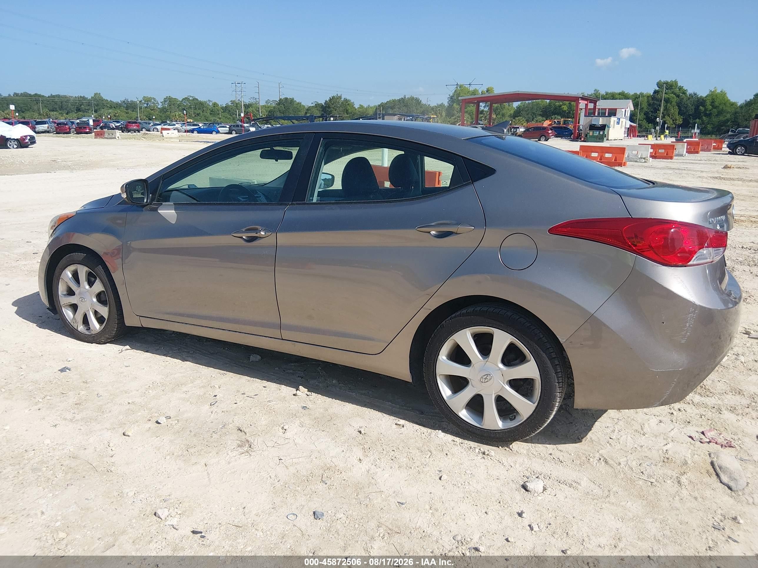 2011 Hyundai Elantra Limited Gray vin: 5NPDH4AE5BH051057