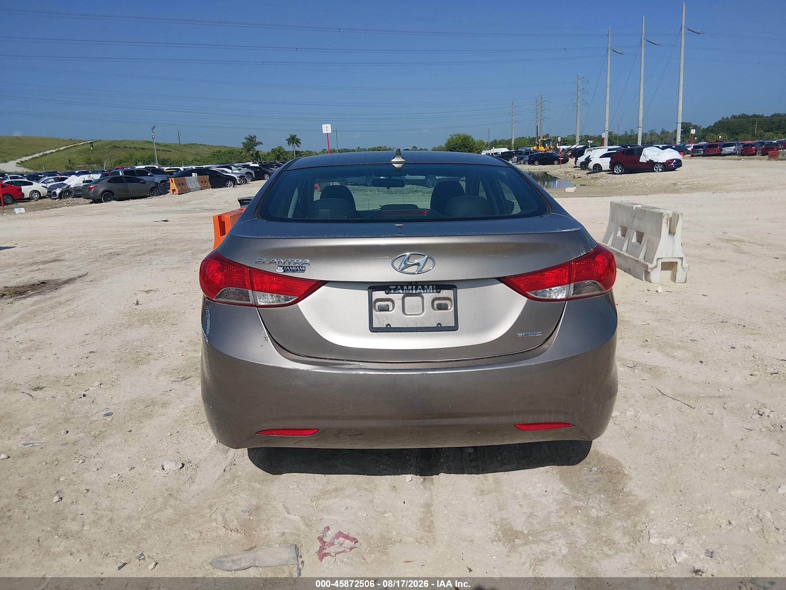2011 Hyundai Elantra Limited Gray vin: 5NPDH4AE5BH051057