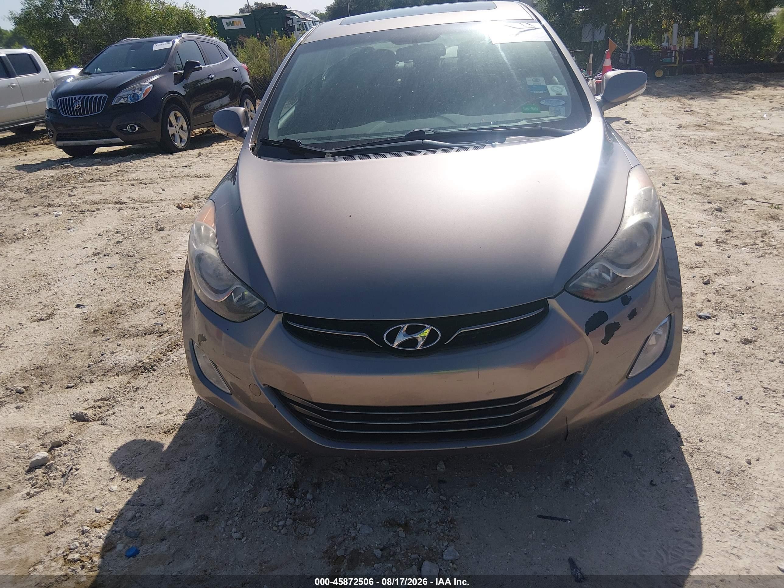 2011 Hyundai Elantra Limited Gray vin: 5NPDH4AE5BH051057