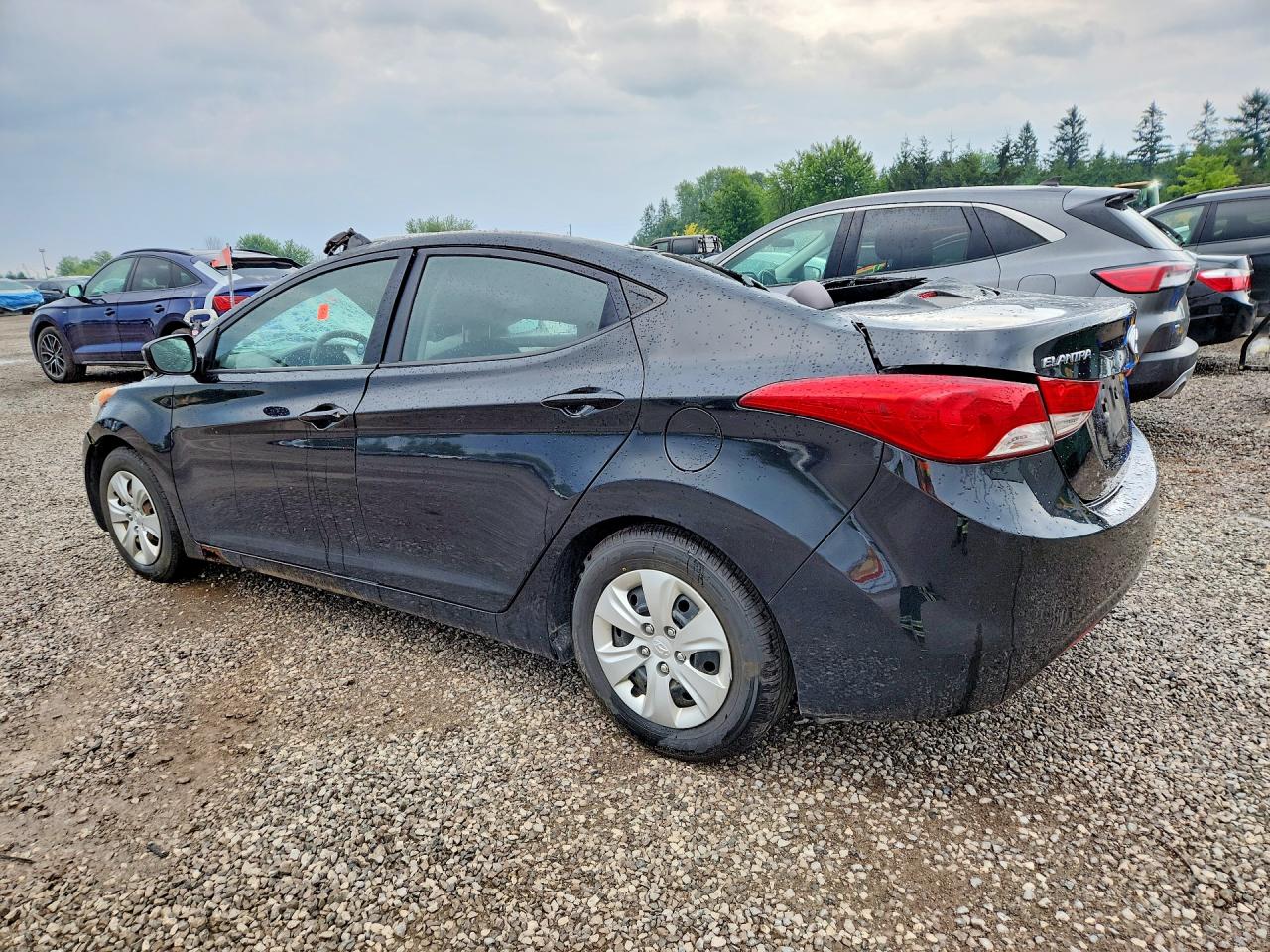 2011 Hyundai Elantra Gls Black vin: 5NPDH4AE5BH051785