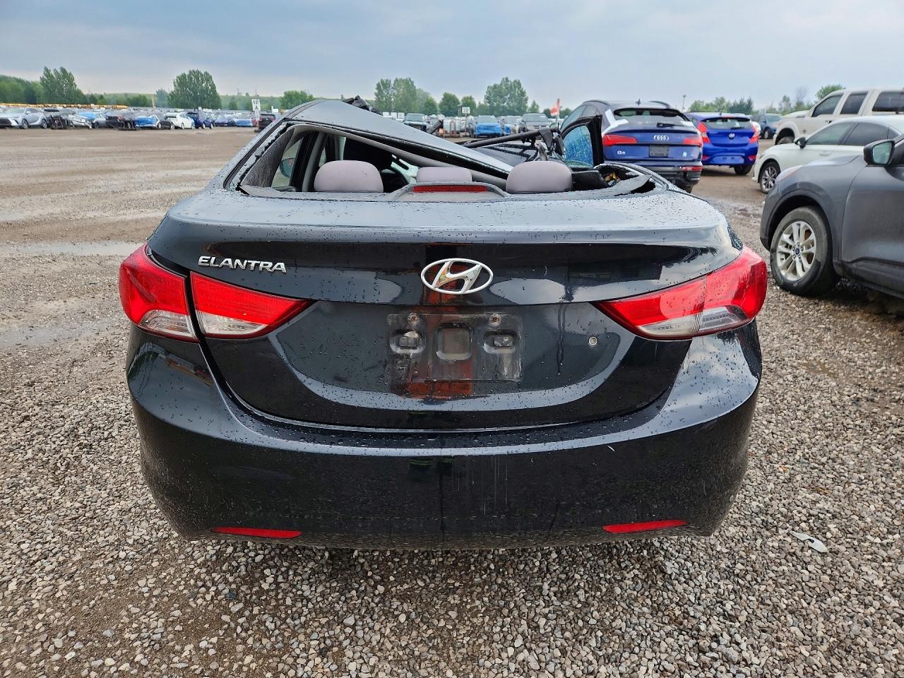 2011 Hyundai Elantra Gls Black vin: 5NPDH4AE5BH051785
