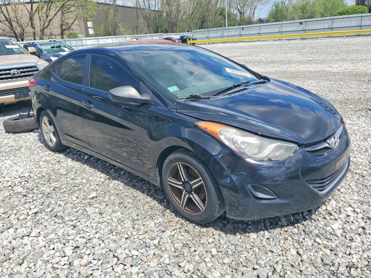 2011 Hyundai Elantra Gls Black vin: 5NPDH4AE5BH052998