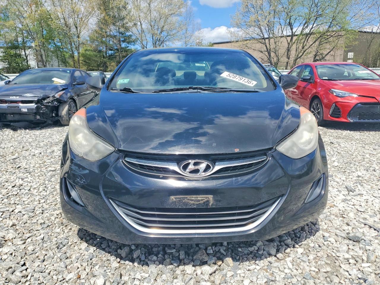 2011 Hyundai Elantra Gls Black vin: 5NPDH4AE5BH052998