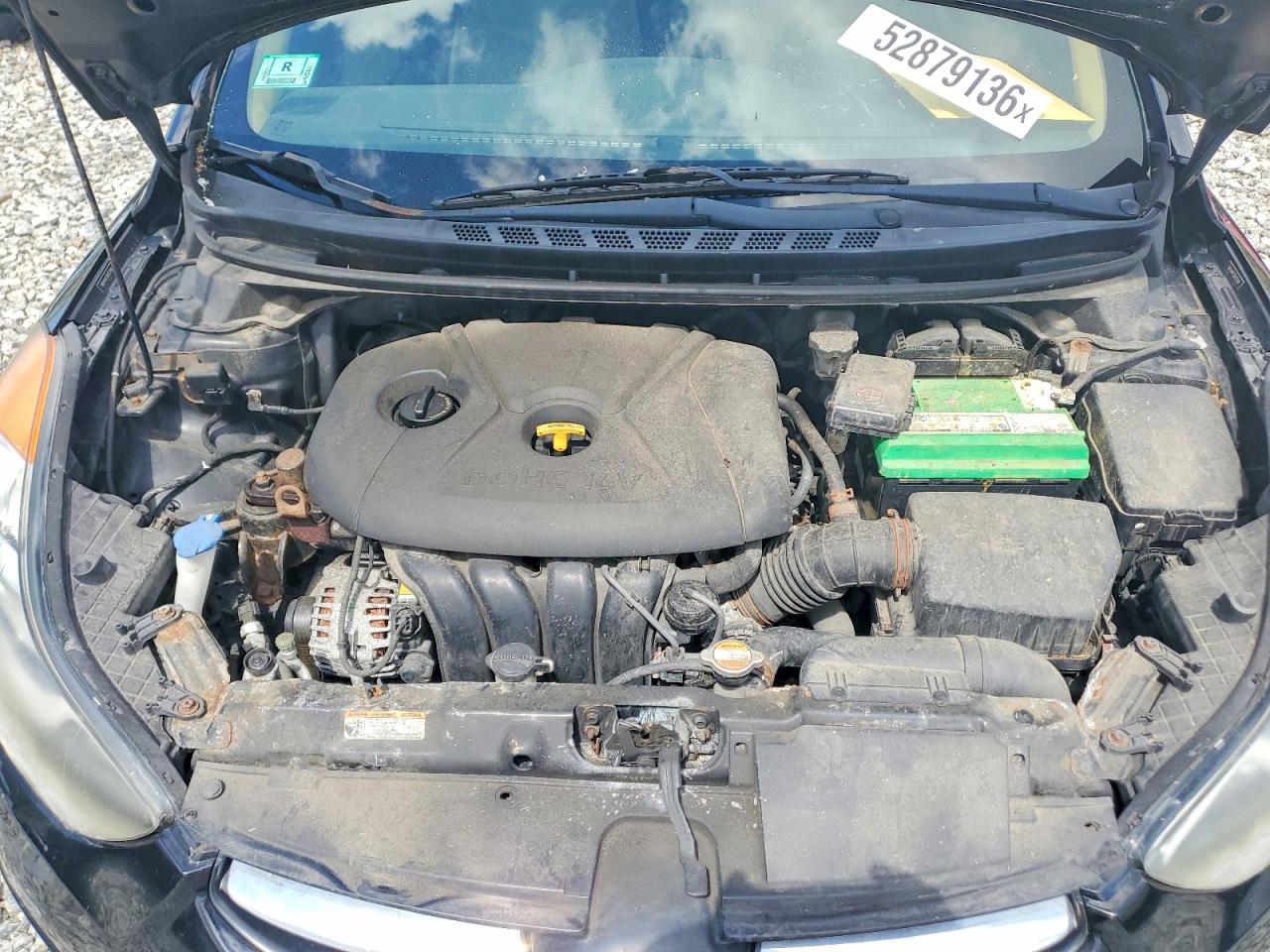 2011 Hyundai Elantra Gls Black vin: 5NPDH4AE5BH052998