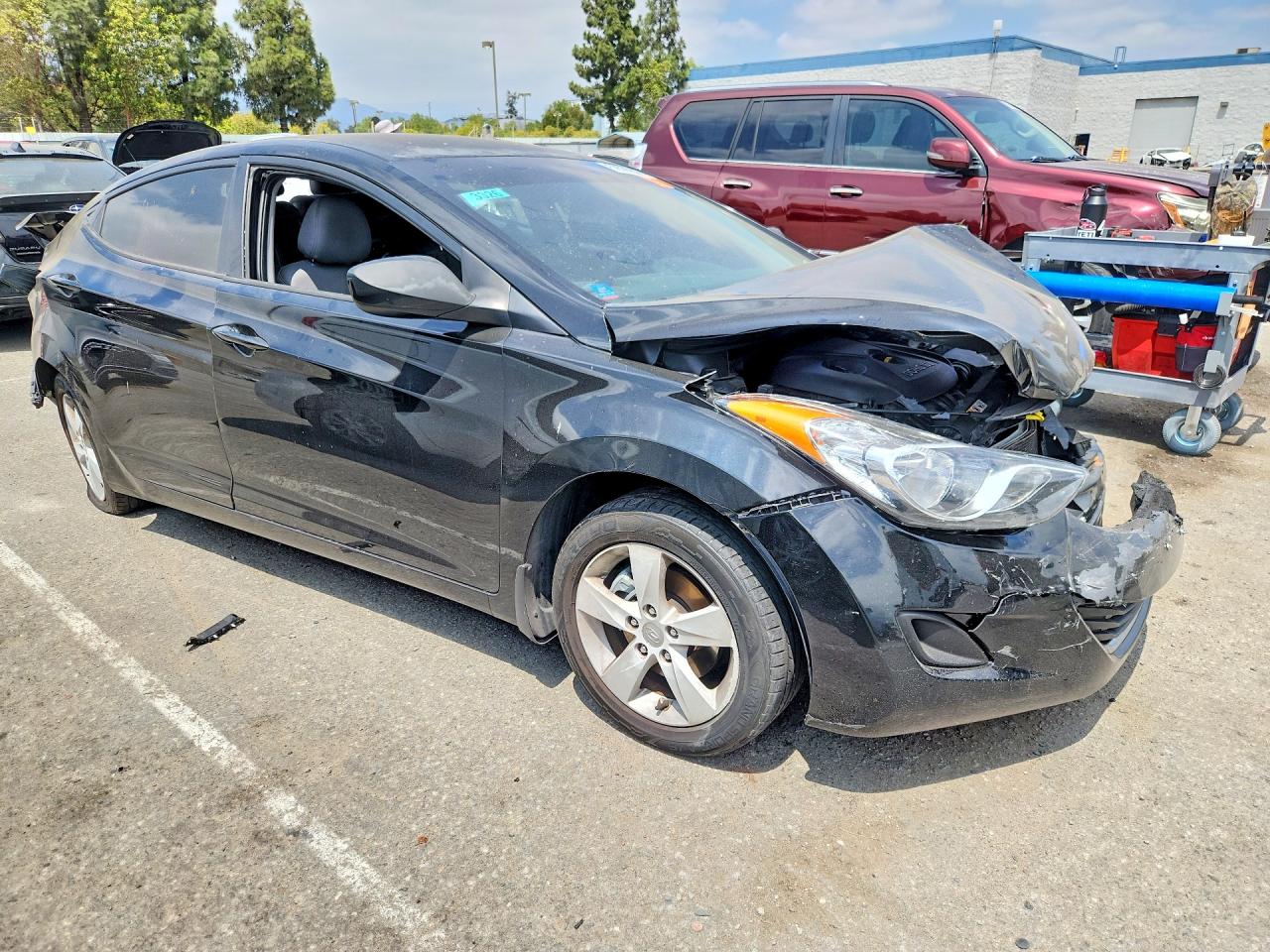 2011 Hyundai Elantra Gls Black vin: 5NPDH4AE5BH053004