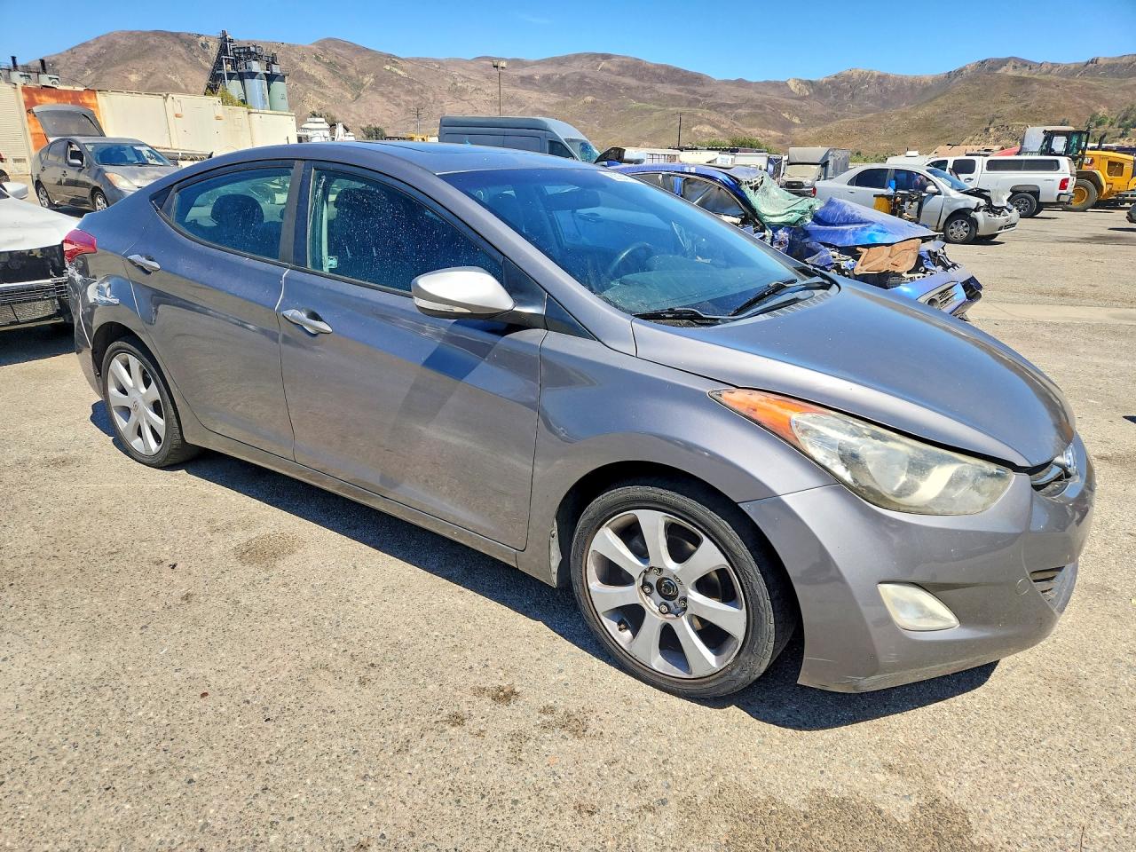 2011 Hyundai Elantra Limited Gray vin: 5NPDH4AE5BH054539