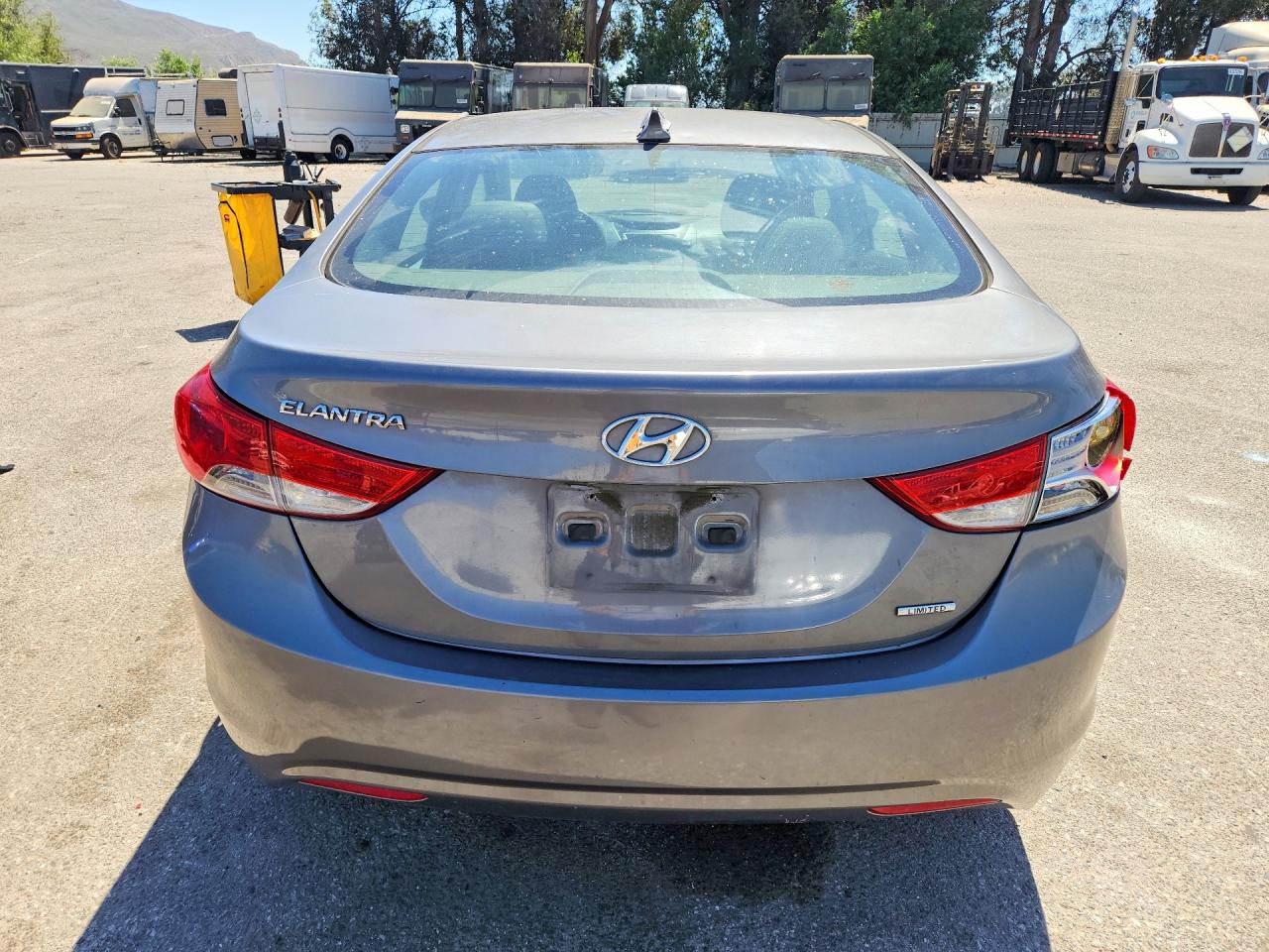 2011 Hyundai Elantra Limited Gray vin: 5NPDH4AE5BH054539