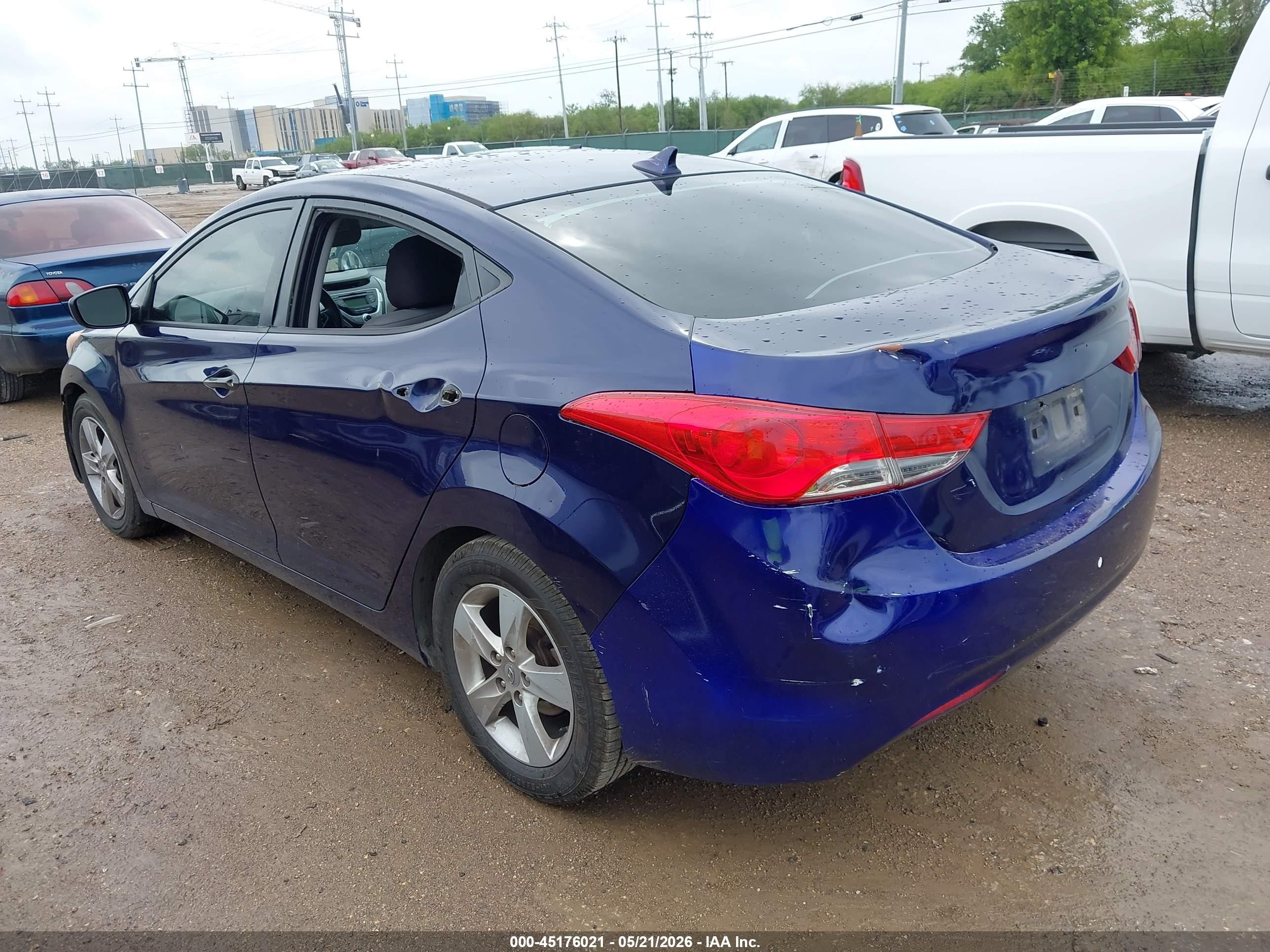 2011 Hyundai Elantra Gls Blue vin: 5NPDH4AE5BH058722