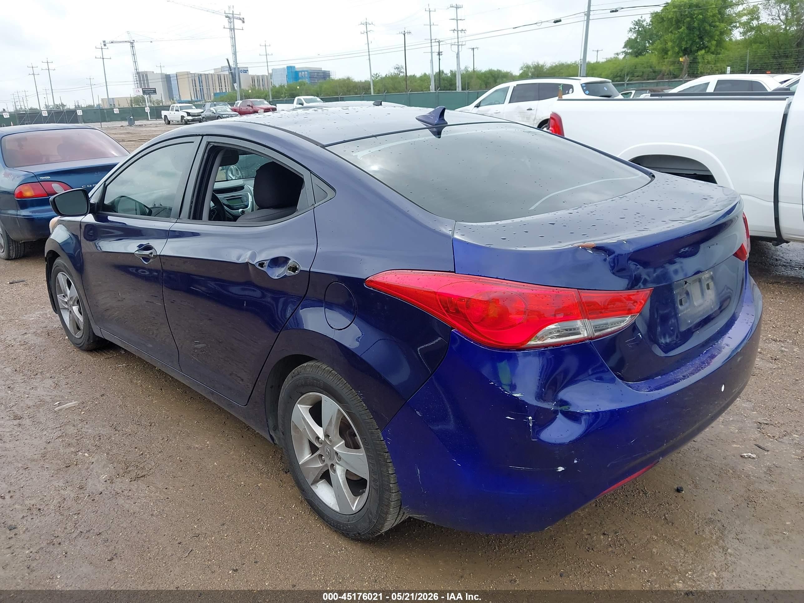 2011 Hyundai Elantra Gls Blue vin: 5NPDH4AE5BH058722