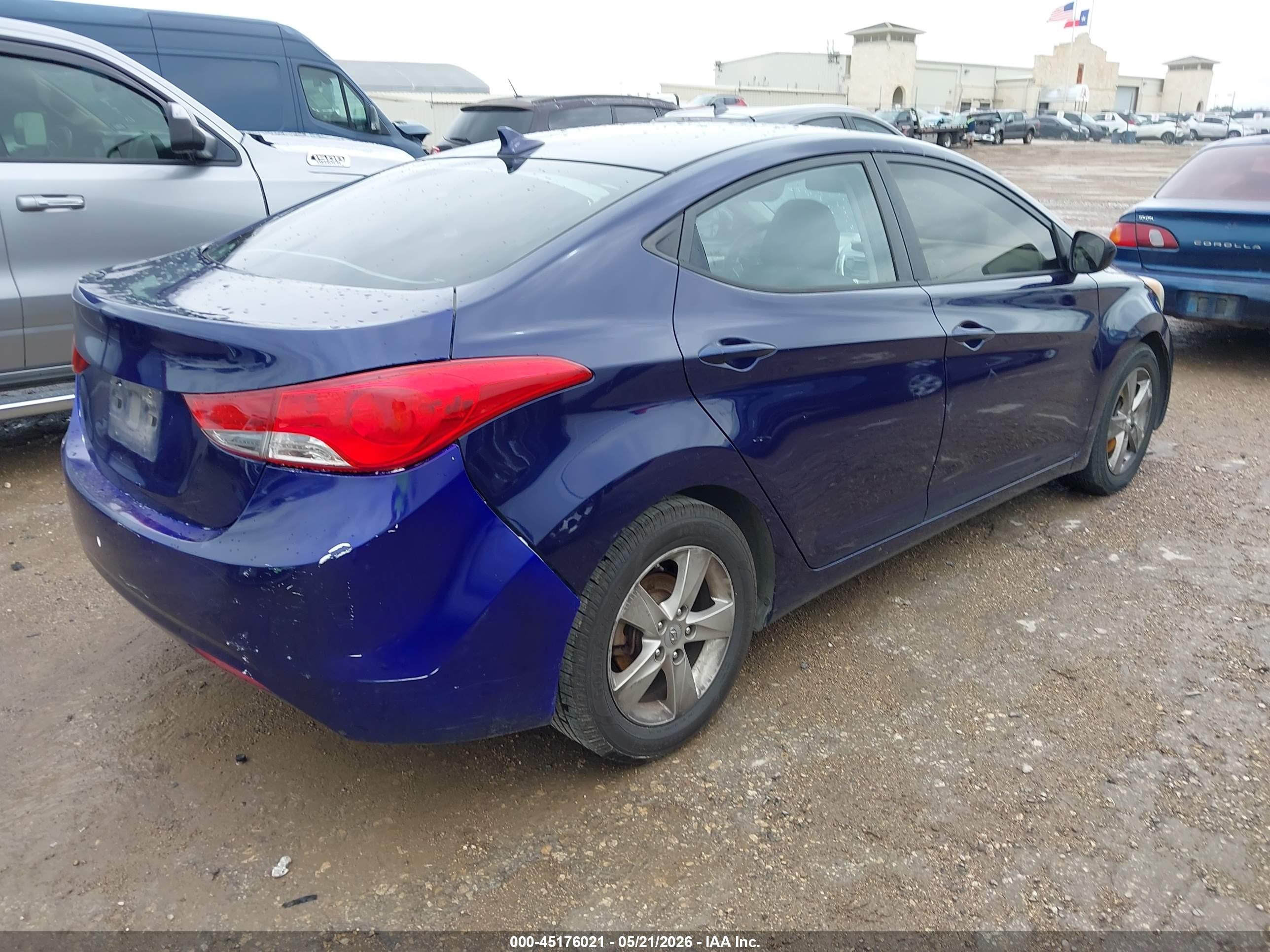 2011 Hyundai Elantra Gls Blue vin: 5NPDH4AE5BH058722