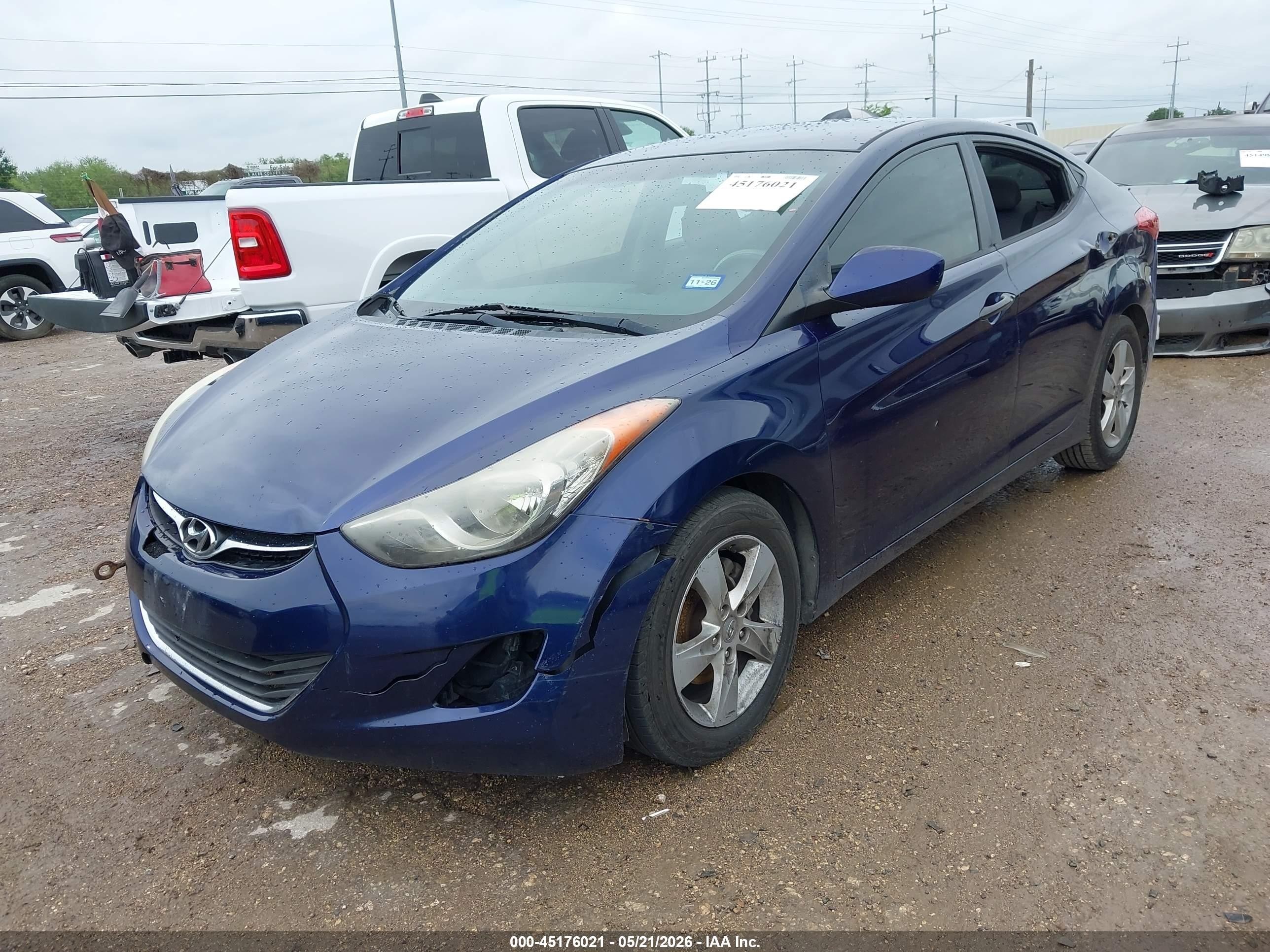 2011 Hyundai Elantra Gls Blue vin: 5NPDH4AE5BH058722