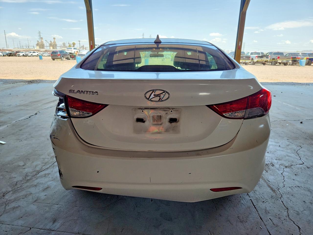 2011 Hyundai Elantra Gls White vin: 5NPDH4AE5BH059787