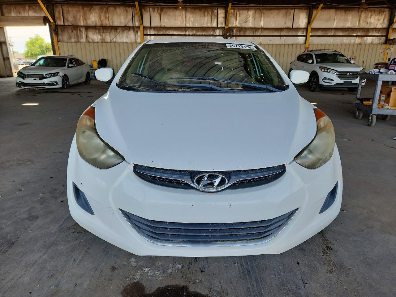 2011 Hyundai Elantra Gls White vin: 5NPDH4AE5BH059787