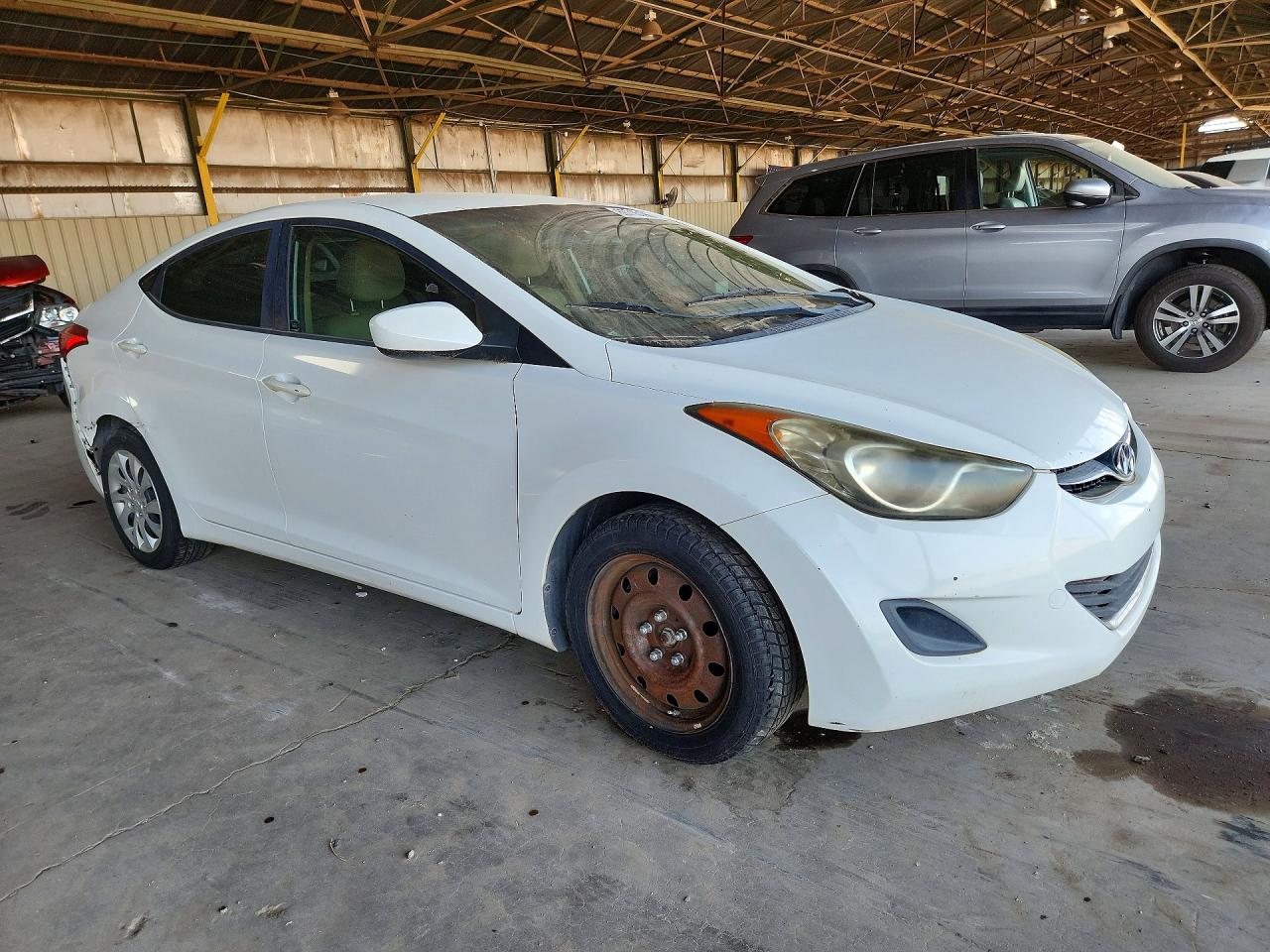 2011 Hyundai Elantra Gls White vin: 5NPDH4AE5BH059787