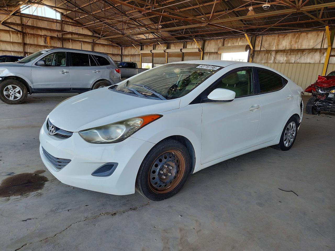 2011 Hyundai Elantra Gls White vin: 5NPDH4AE5BH059787