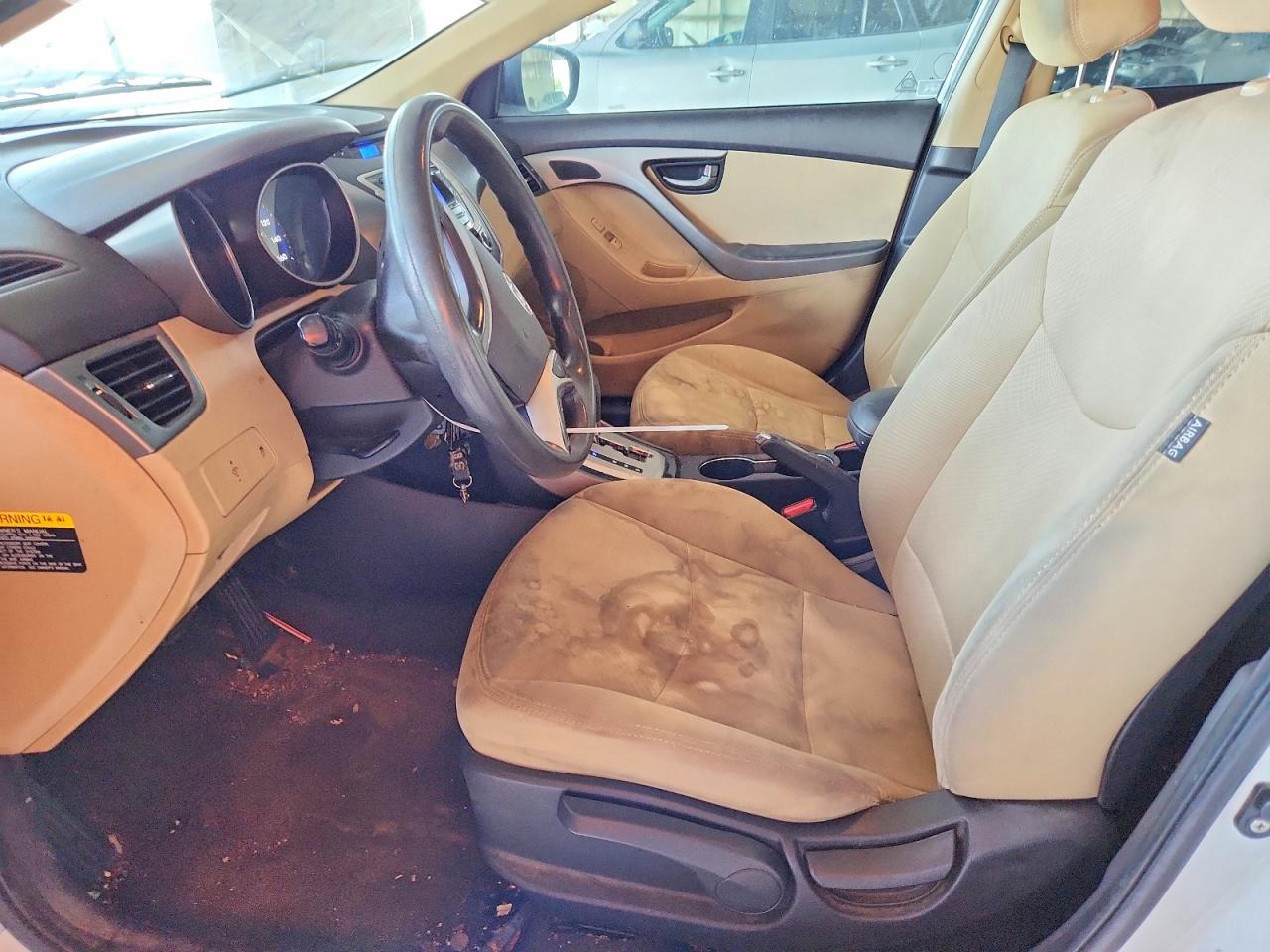 2011 Hyundai Elantra Gls White vin: 5NPDH4AE5BH059787