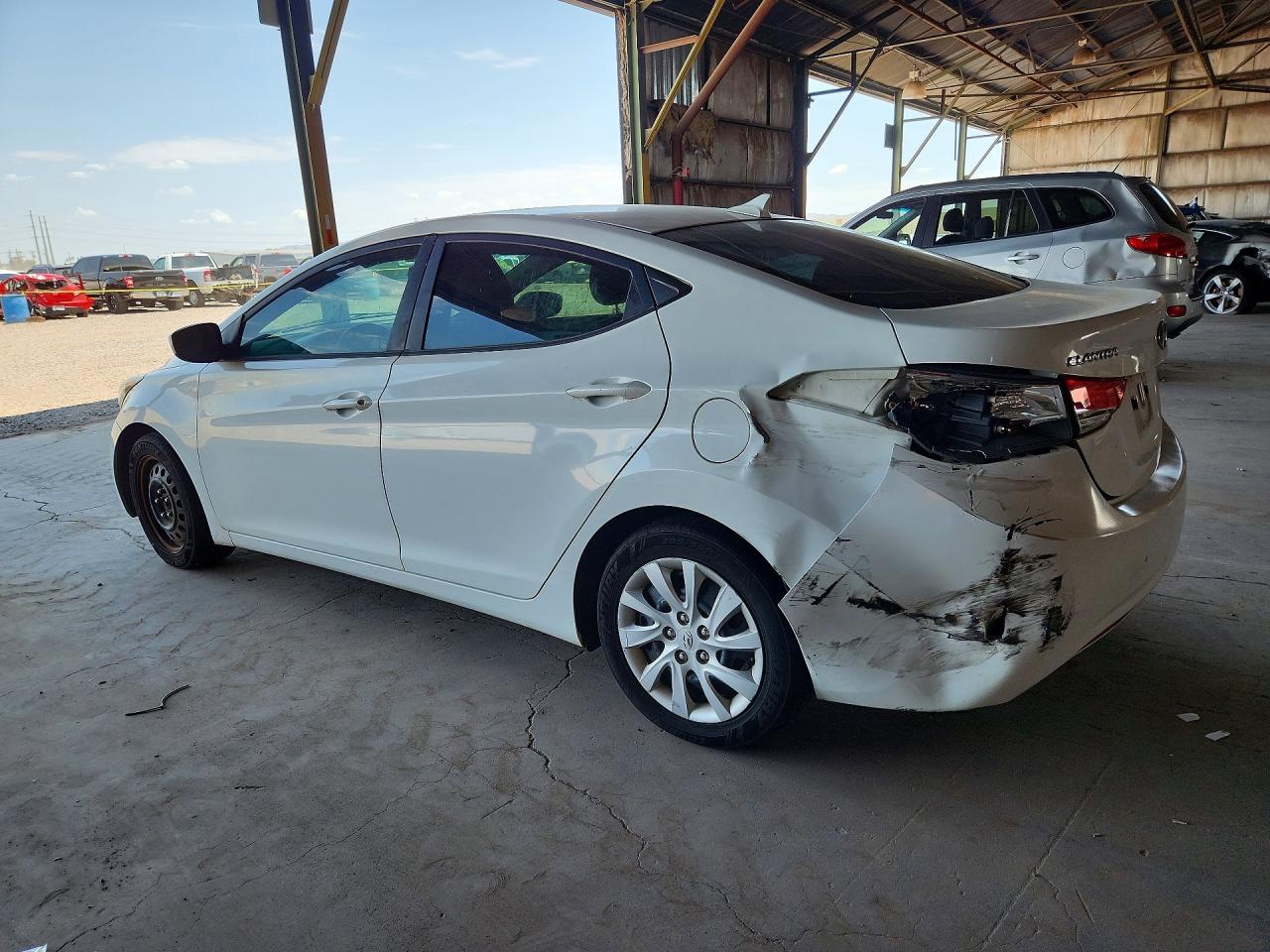 2011 Hyundai Elantra Gls White vin: 5NPDH4AE5BH059787