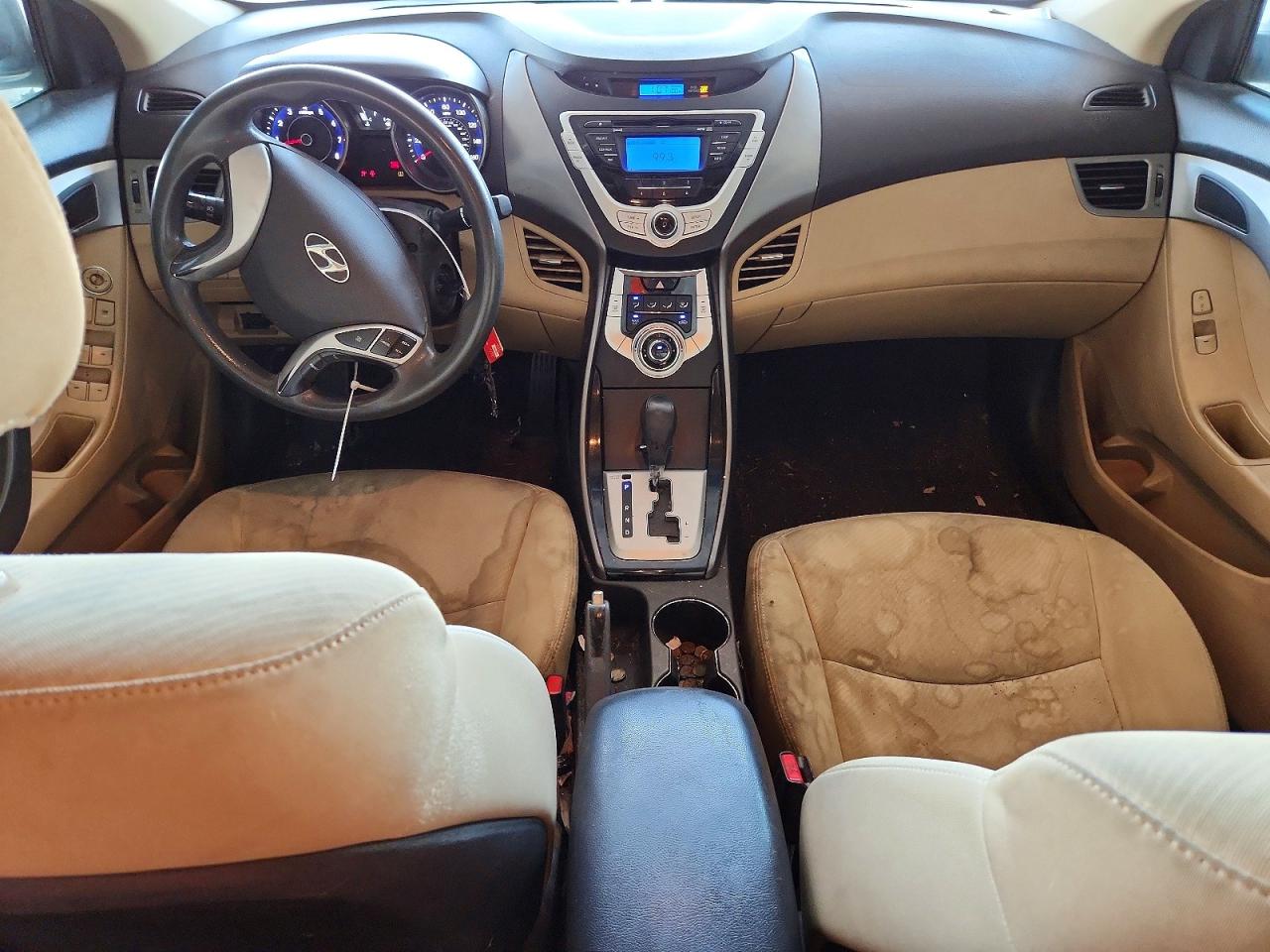 2011 Hyundai Elantra Gls White vin: 5NPDH4AE5BH059787
