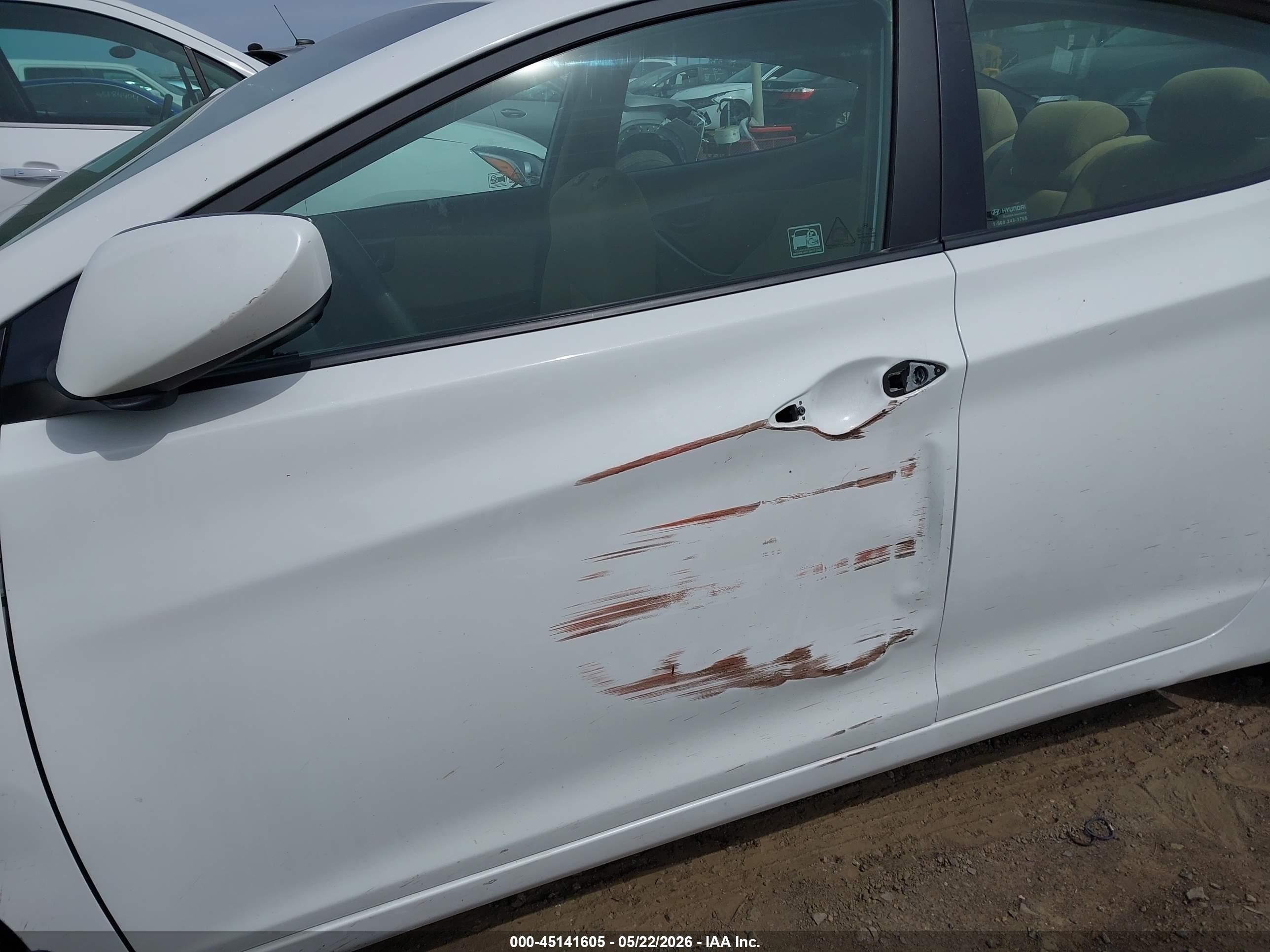 2011 Hyundai Elantra Gls Белый vin: 5NPDH4AE5BH060356