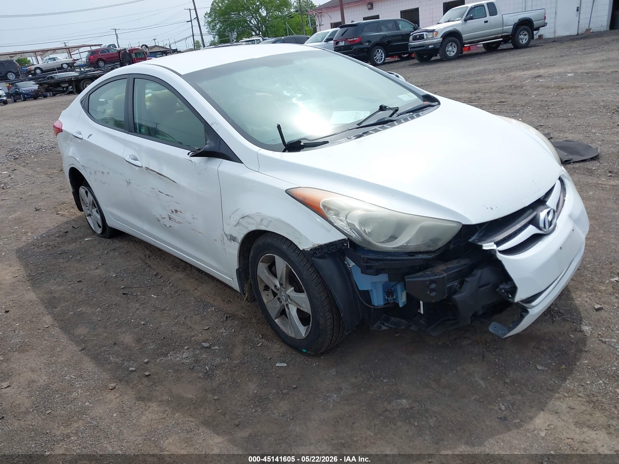 2011 Hyundai Elantra Gls Белый vin: 5NPDH4AE5BH060356
