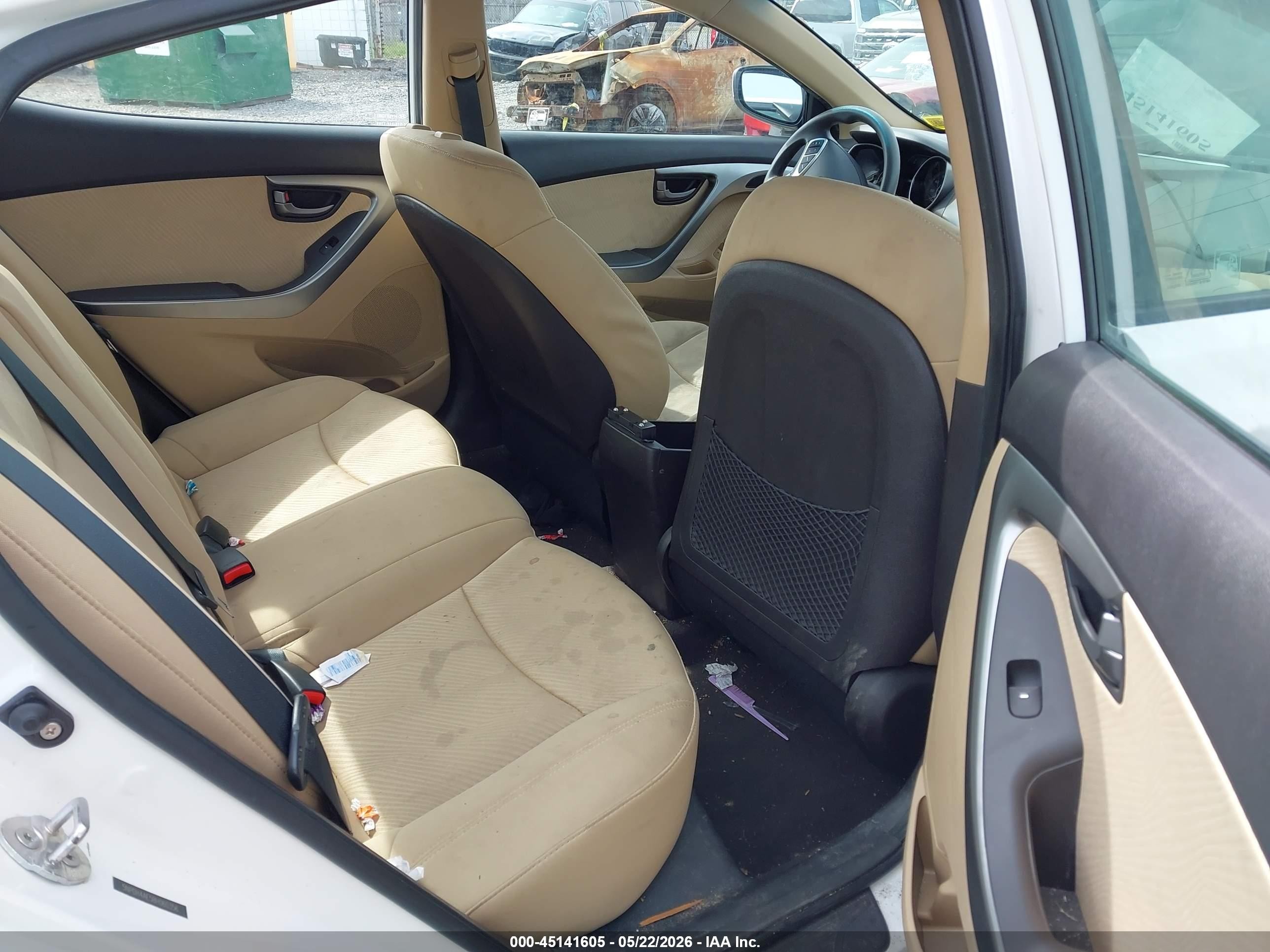 2011 Hyundai Elantra Gls Белый vin: 5NPDH4AE5BH060356