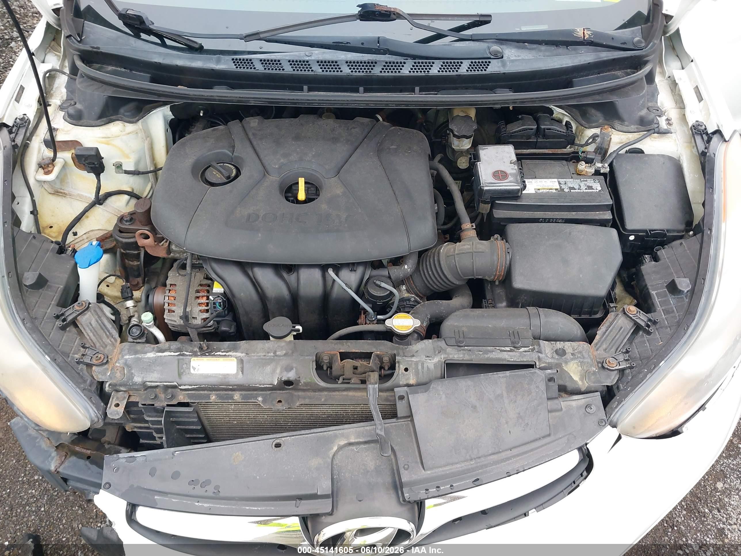 2011 Hyundai Elantra Gls Белый vin: 5NPDH4AE5BH060356