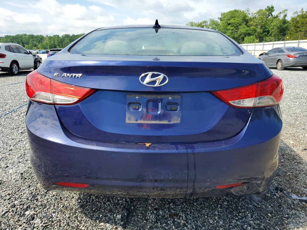 2011 Hyundai Elantra Gls Blue vin: 5NPDH4AE5BH061006