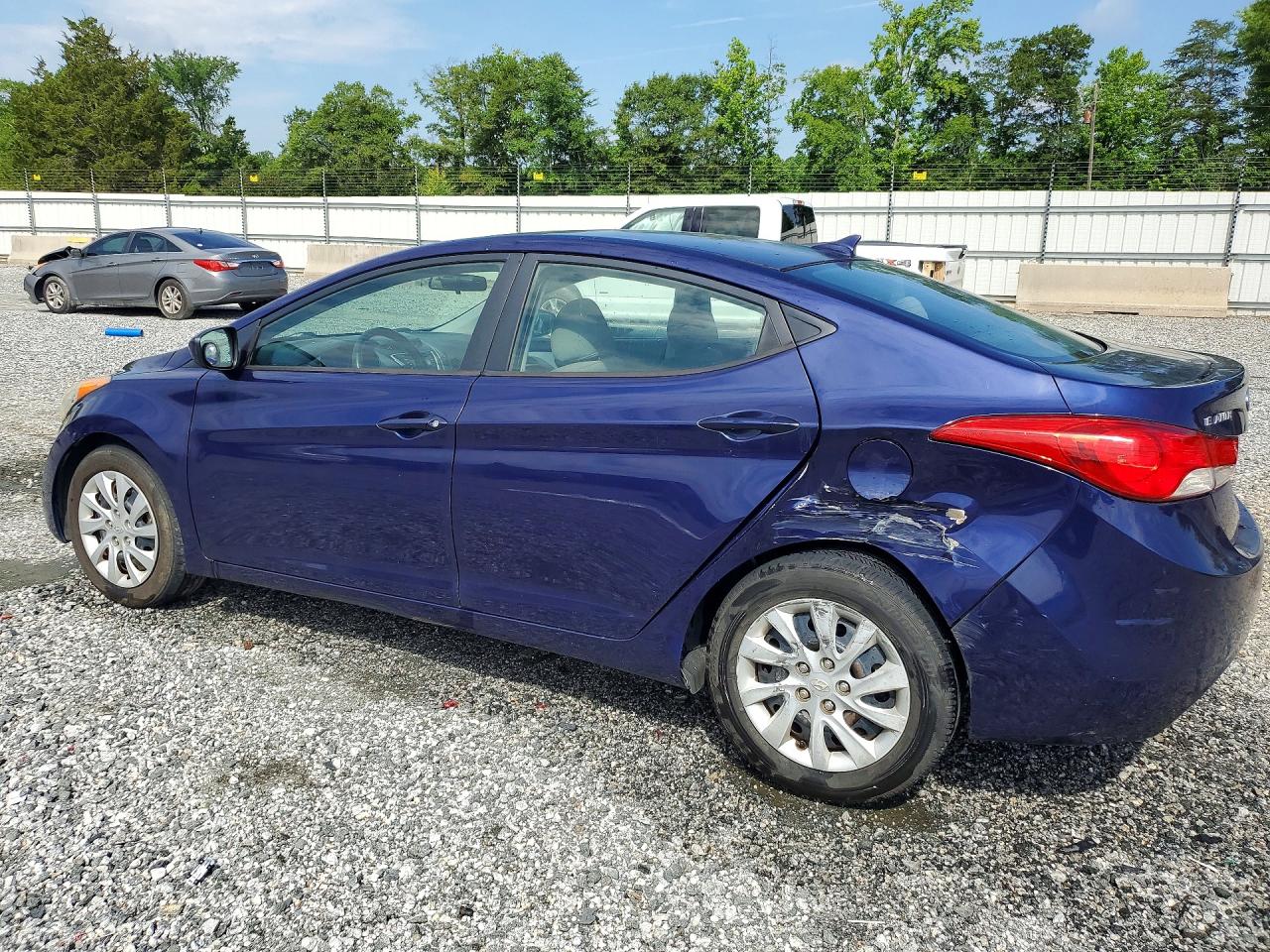 2011 Hyundai Elantra Gls Blue vin: 5NPDH4AE5BH061006