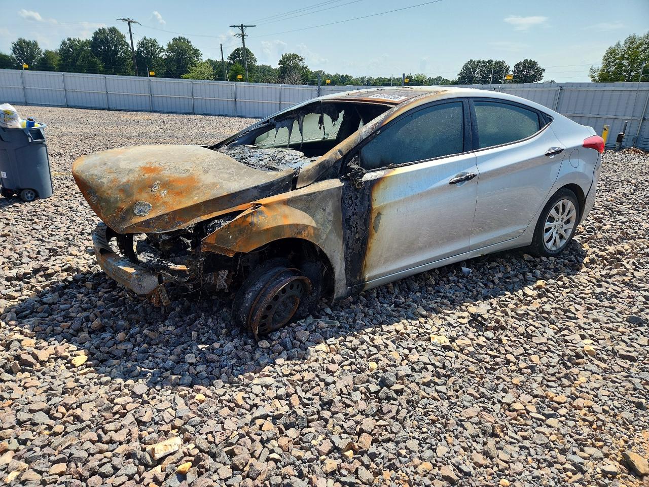 2012 Hyundai Elantra Gls Silver vin: 5NPDH4AE5CH062769