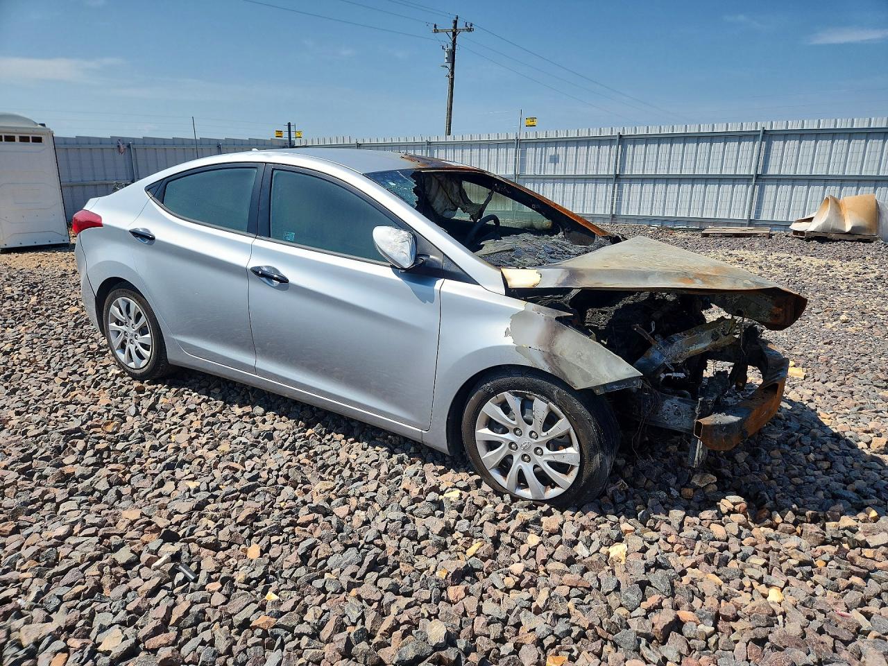 2012 Hyundai Elantra Gls Silver vin: 5NPDH4AE5CH062769